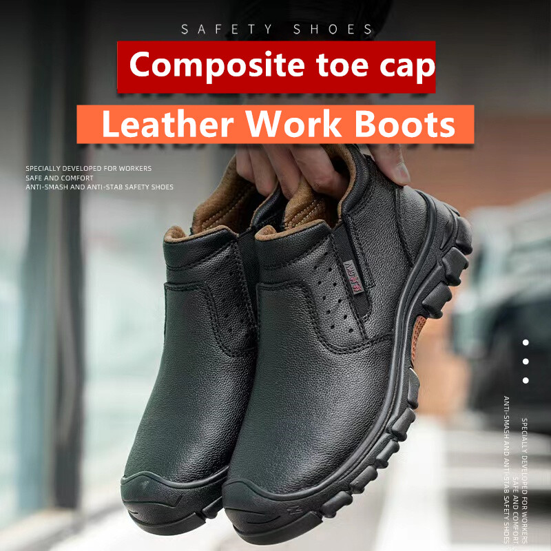 Mens Waterproof Work Boots Composite toe Safety Shoes Indestructible Non Slip