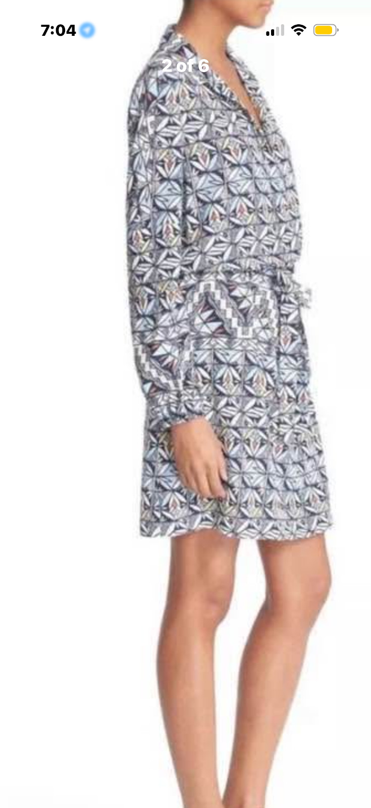 tory burch dress. Size 6. Light weight casual dress or wear as long top.
