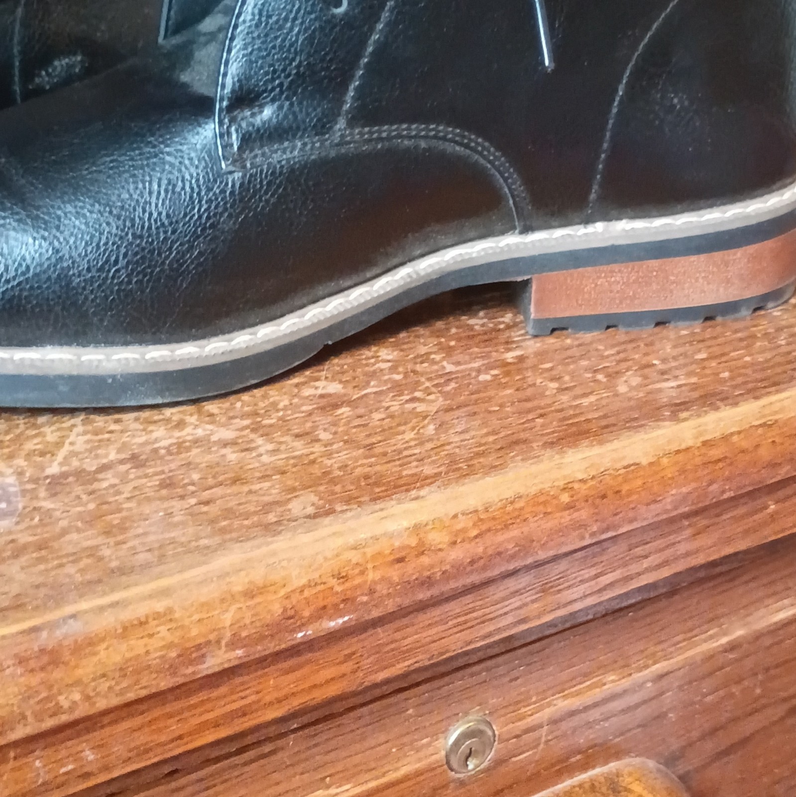 Sonoma Goods For Life Men’s Black Leather Derby Dress Shoes Lace-Up 11M