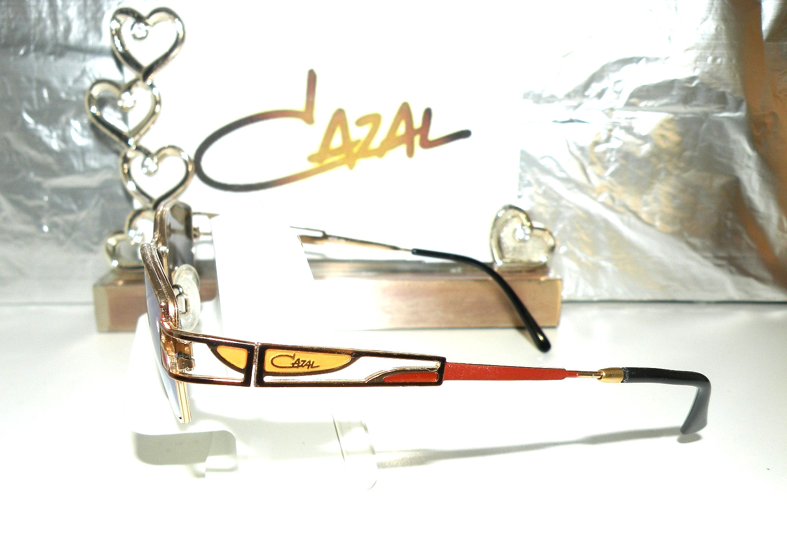 VTG 90’s CAZAL MOD 194 COL 712 GEOMETRIC POLARIZED SUNGLASSES FRAME BOX 11 TF RB