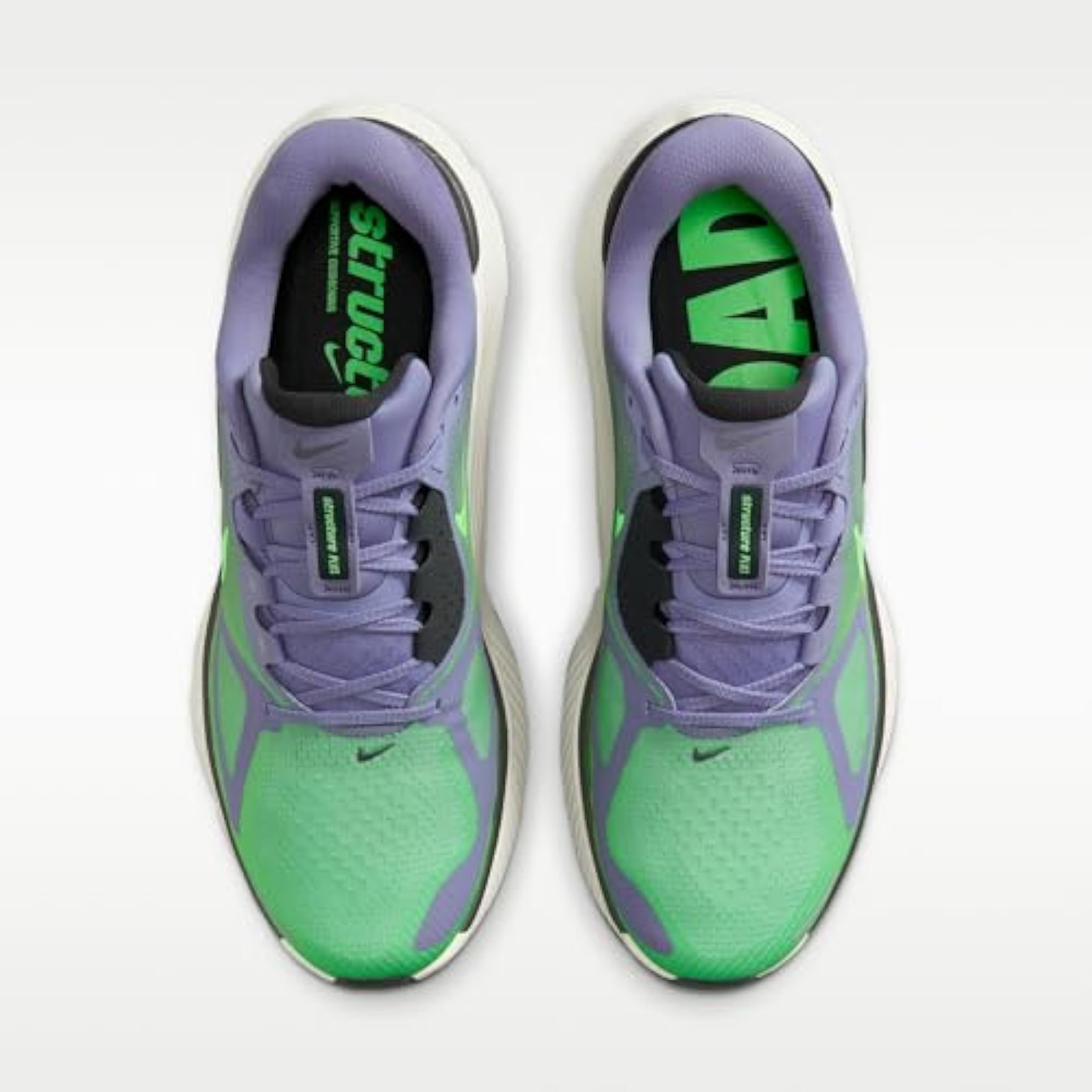Nike Structure Plus Men’s Road Running Shoes (Iron Purple/Off Noir/Sail/Voltage