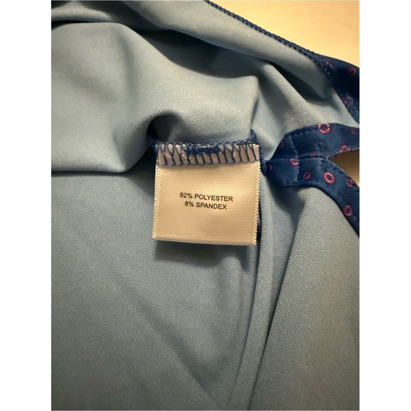 Peter Millar Fish Print Polo Shirt Summer Comfort Blue Performance Size Large