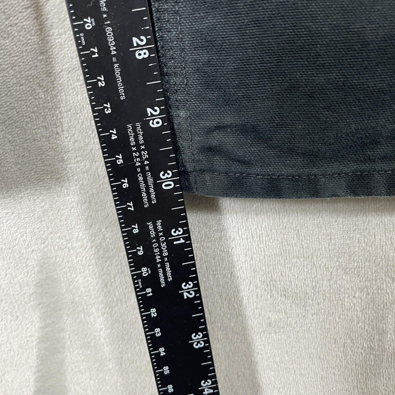 Carhartt B01 BLK Loose Fit Double Knee Canvas Pants Mens 30×32 (fit 30×30) Black