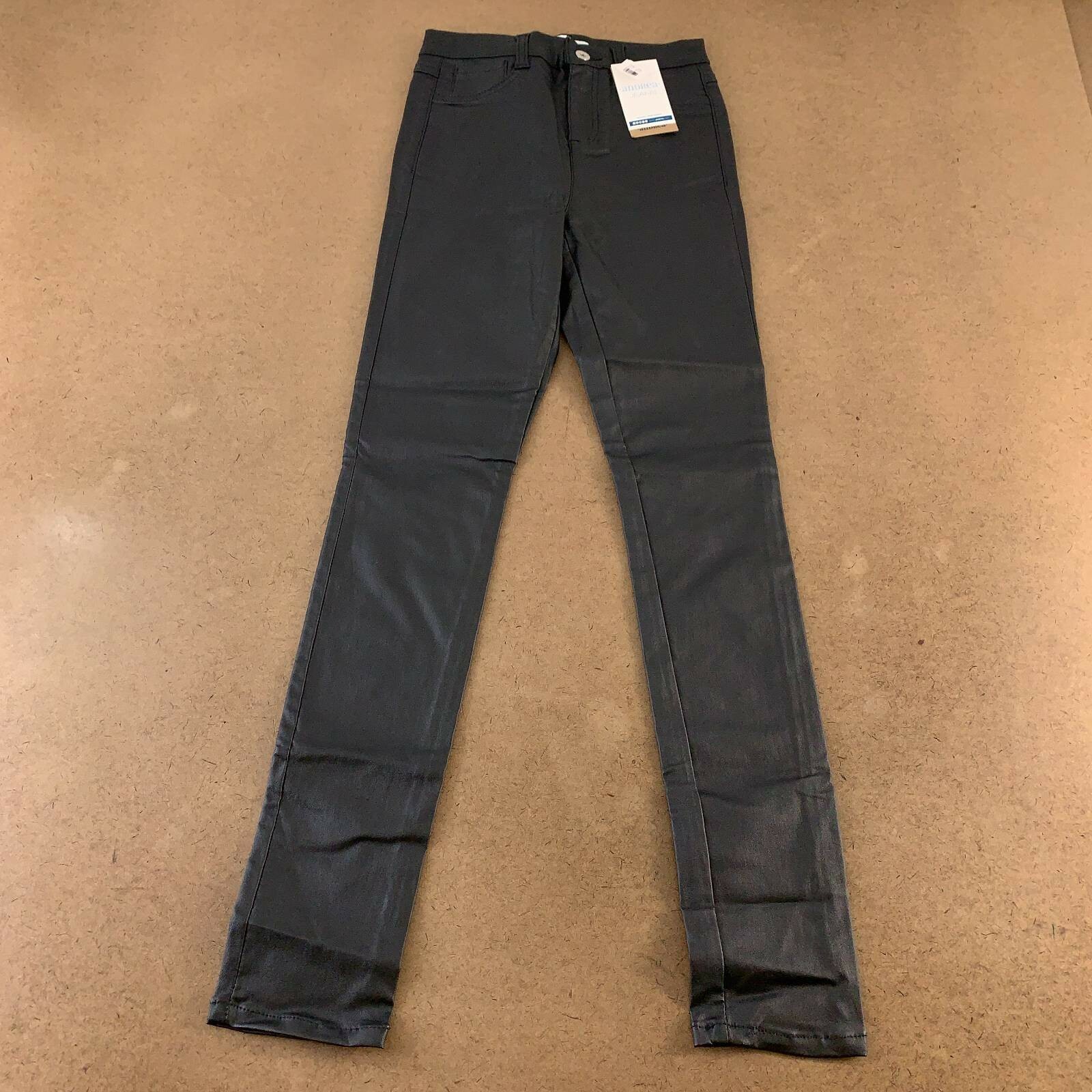 Andrea Womens Slim Skinny Jeans Black Pockets Stretch Juniors 5 New