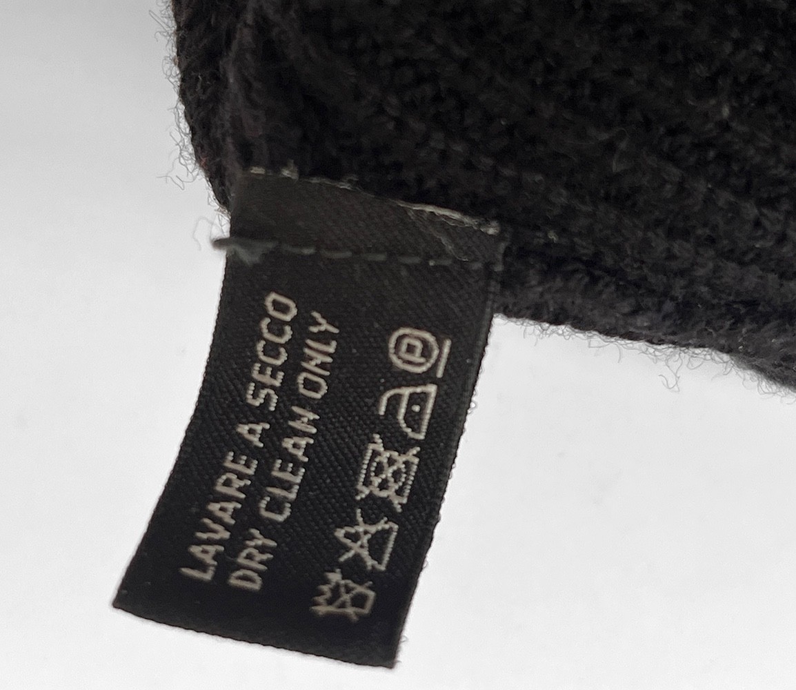 Gucci Wool Beanie Hat – Black with Green & Red Striped Band – Unisex