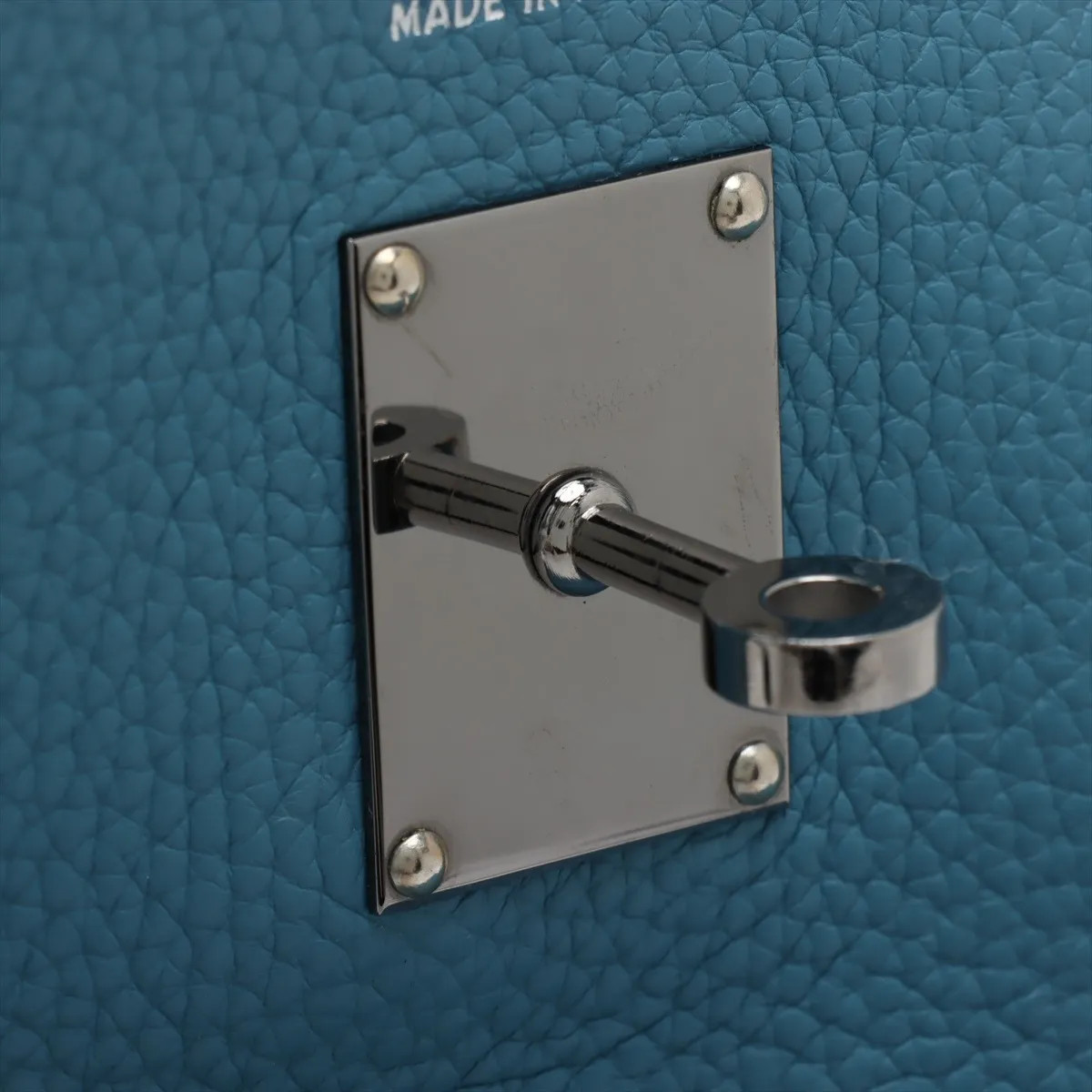 Hermès Kelly 50 Le Tournay Taurillon Clemence Blue Jean Silver Metal Fittings □L