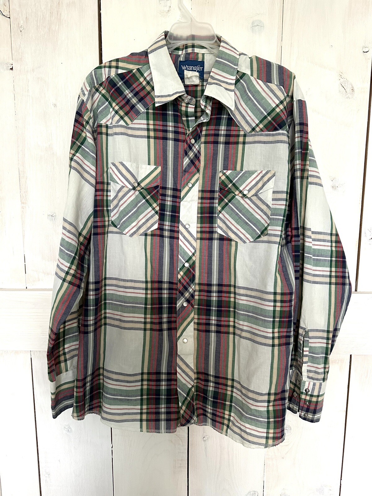 *WESTERN SHIRT* VINTAGE RETRO AZTEC SOUTHWEST* RODEO* XL* PEARL SNAP* WRANGLER