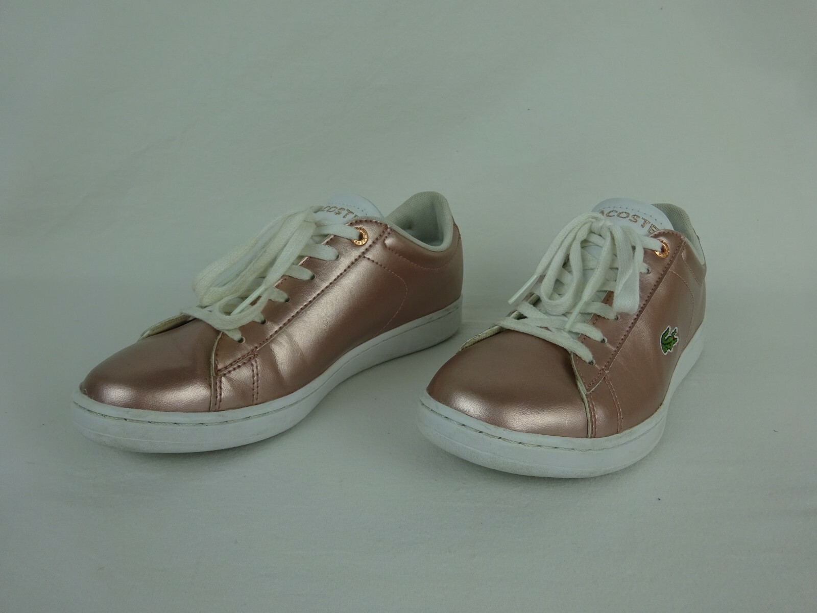 Lacoste Carnaby Evo 318-2 Metallic Pink Fashion Sneaker ~ EU Size 37