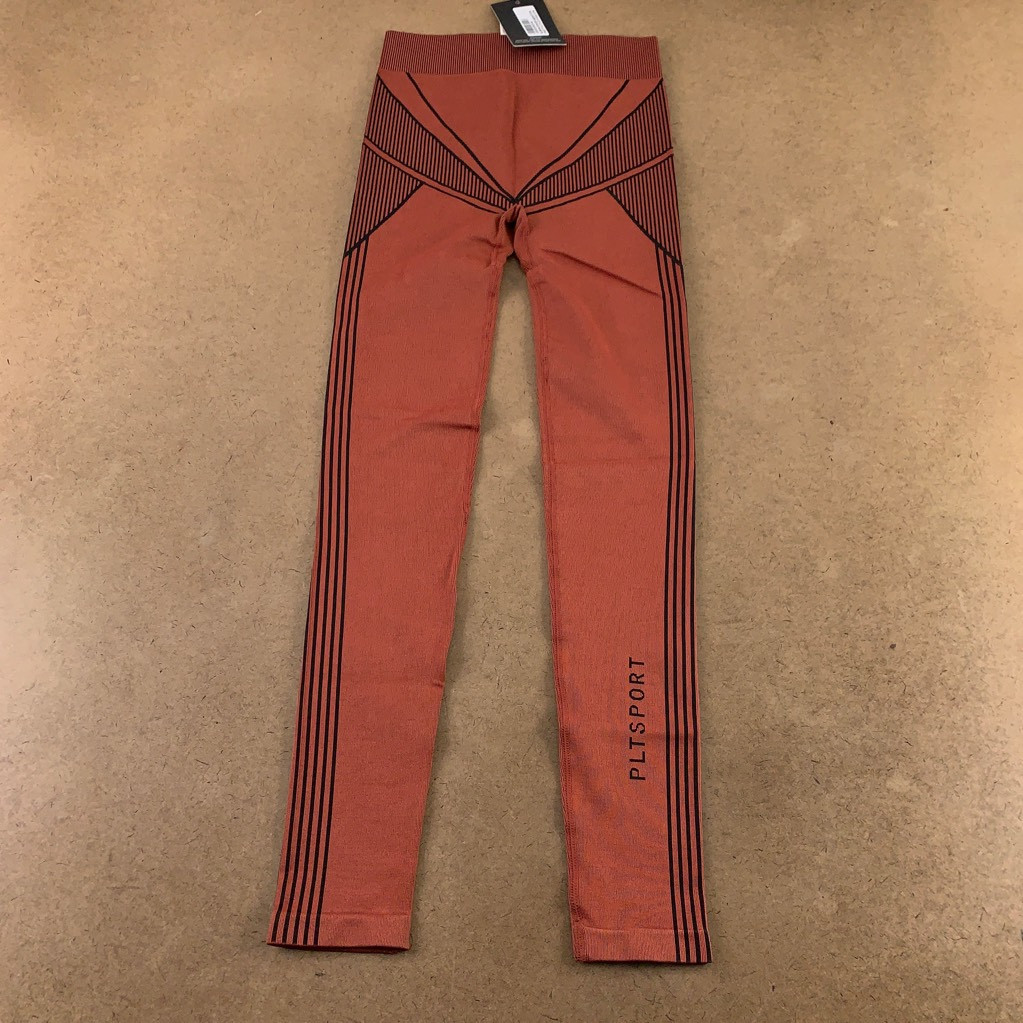 Pretty Little Thing Womens Leggings Pants Rust Yoga Waistband Seamless S New