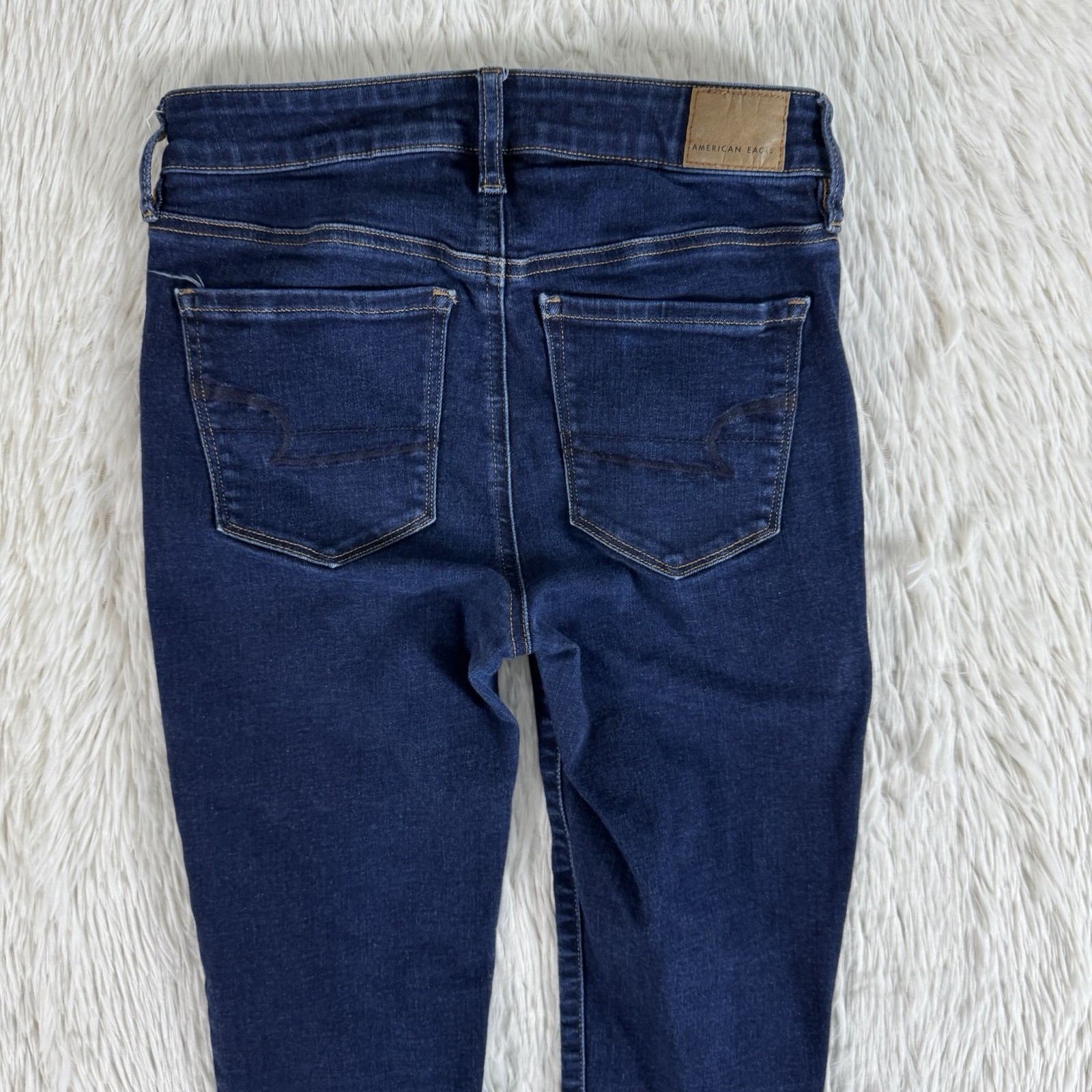 American Eagle Blue Dark Wash Hi-Rise Jegging Denim Jeans Women’s Size 4R
