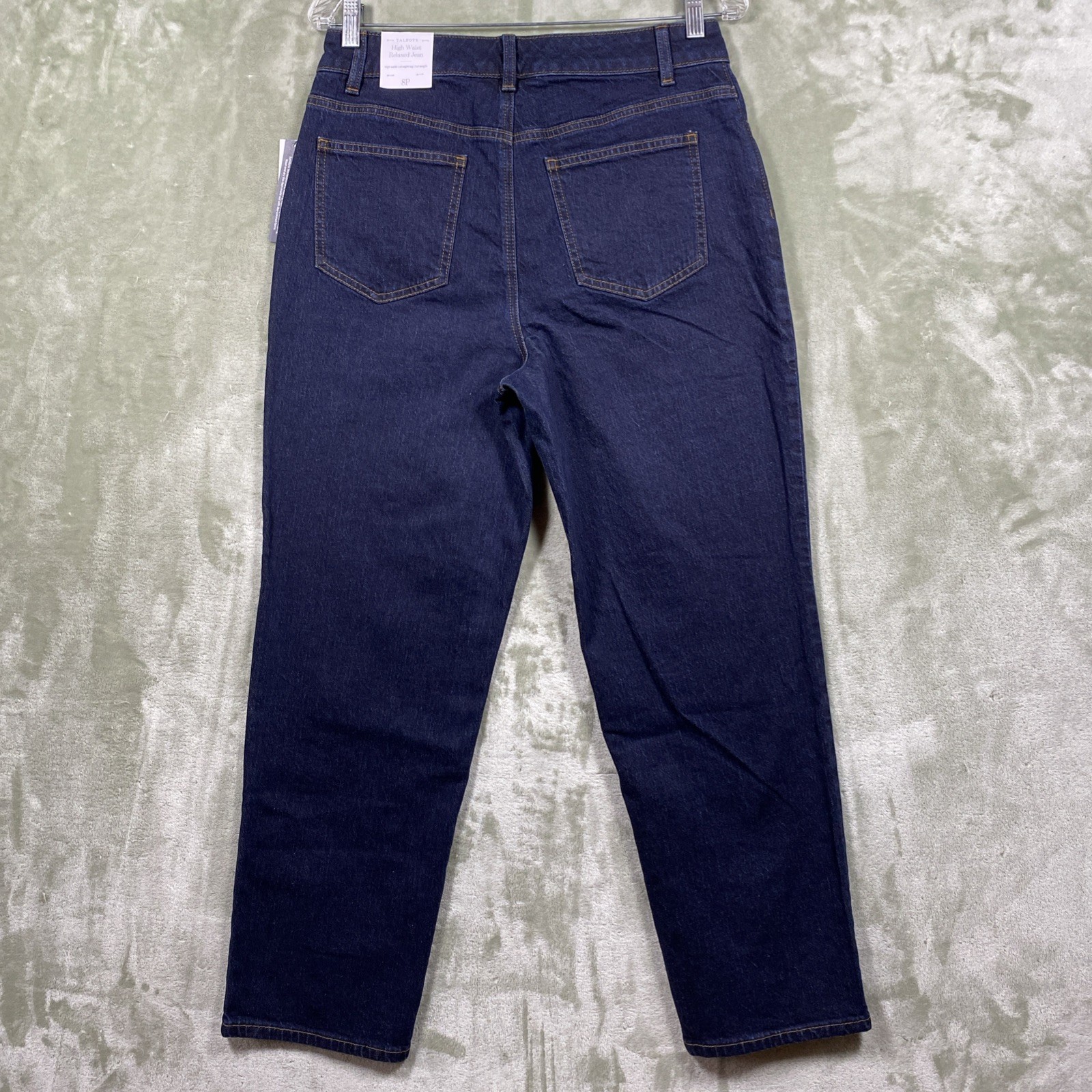 Talbots Jeans Women’s 8P 30×28 Blue High Waist Relaxed Straight Leg Full Length