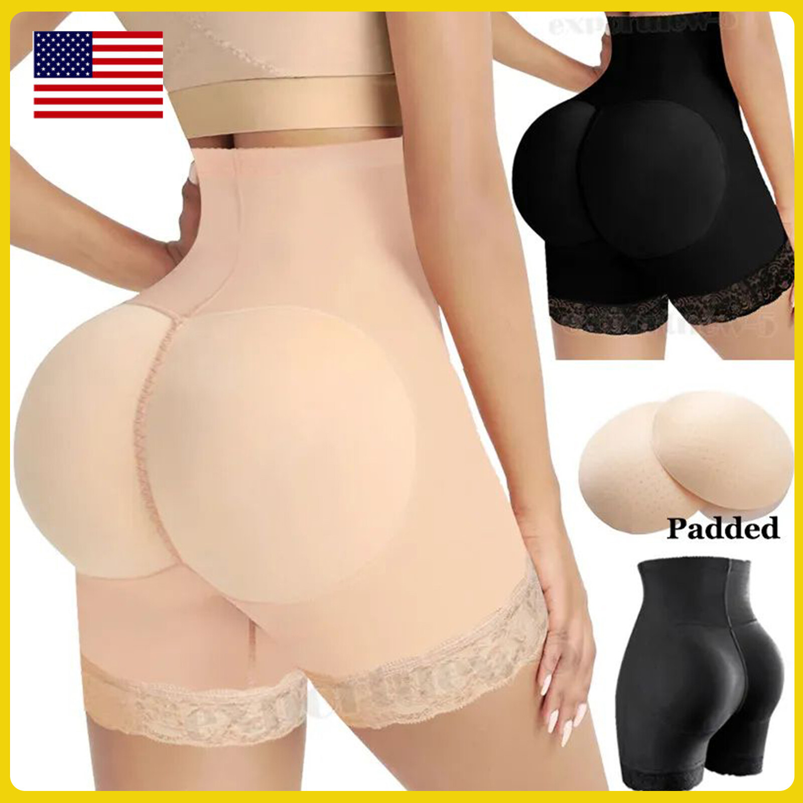 FAKE ASS Butt and Hip Enhancer Booty Padded Underwear Pants Women Body Shaper
