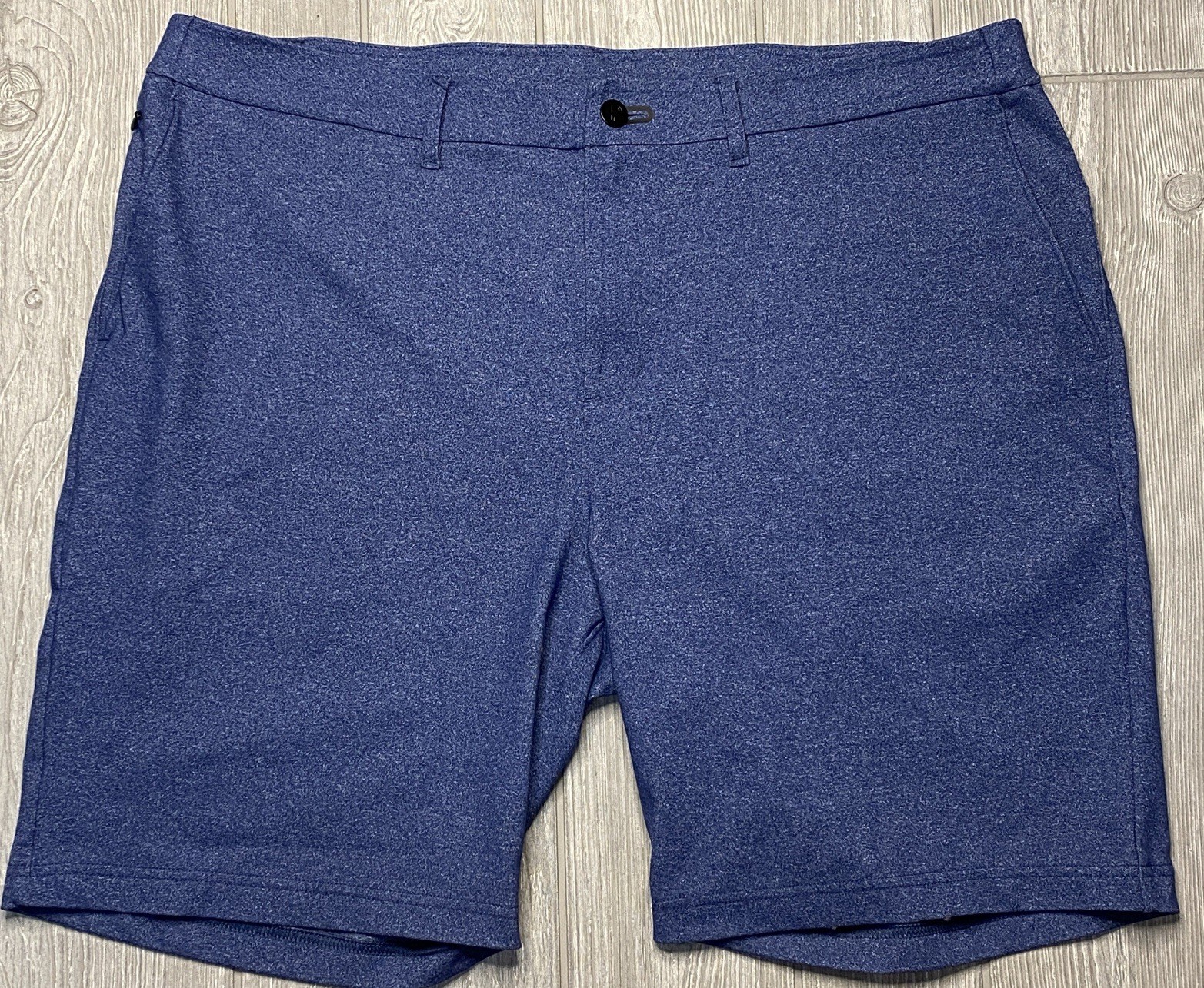 Public Rec Mens Daymaker Shorts Navy Blue Stretch Zipped Pockets Size 40