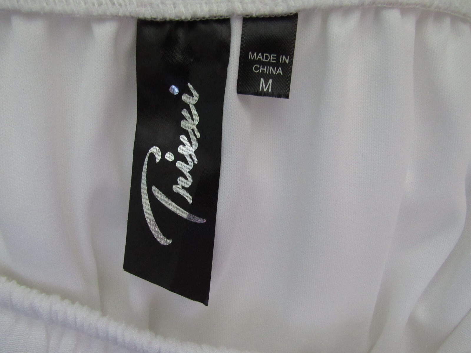 Trixxi ~ White Strapless Maxi Sundress Ribbon Belt ~ M Excellent!