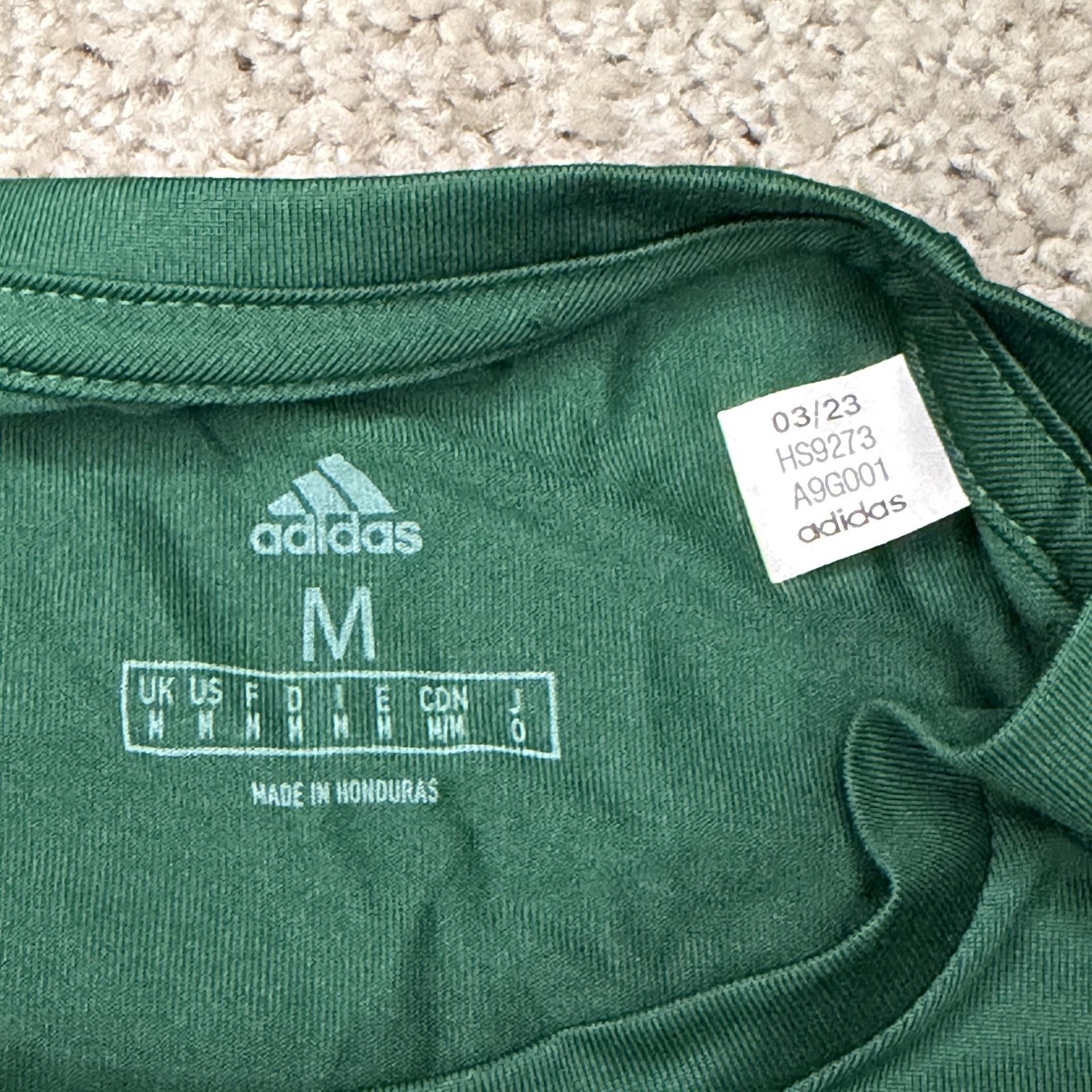 Adidas Shirt Mens M Green UM University of Miami Long Sleeve Soccer