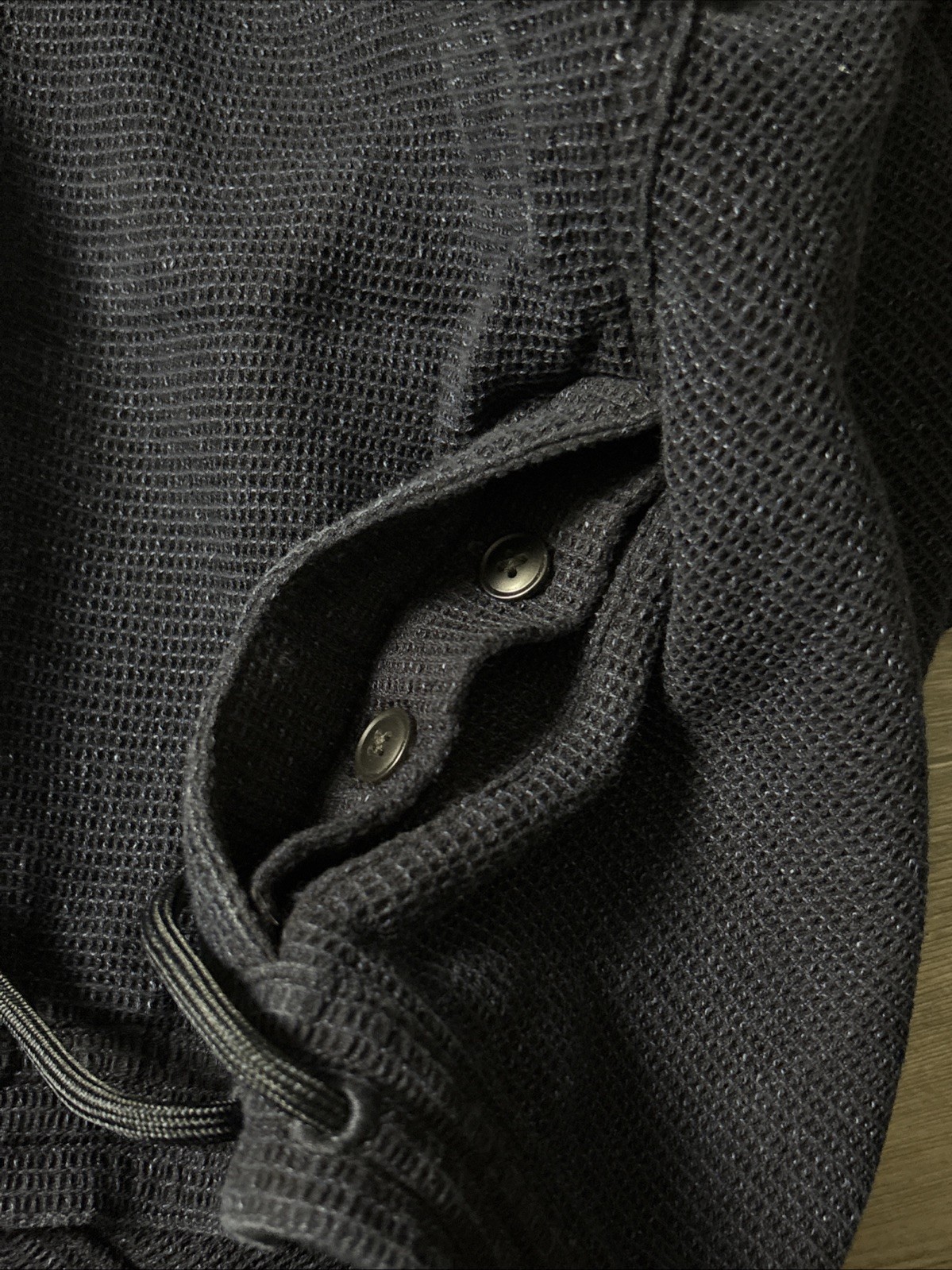 Men’s Taylor Stitch Short Apres Waffle Navy 100% Organic Cotton Size Large $108