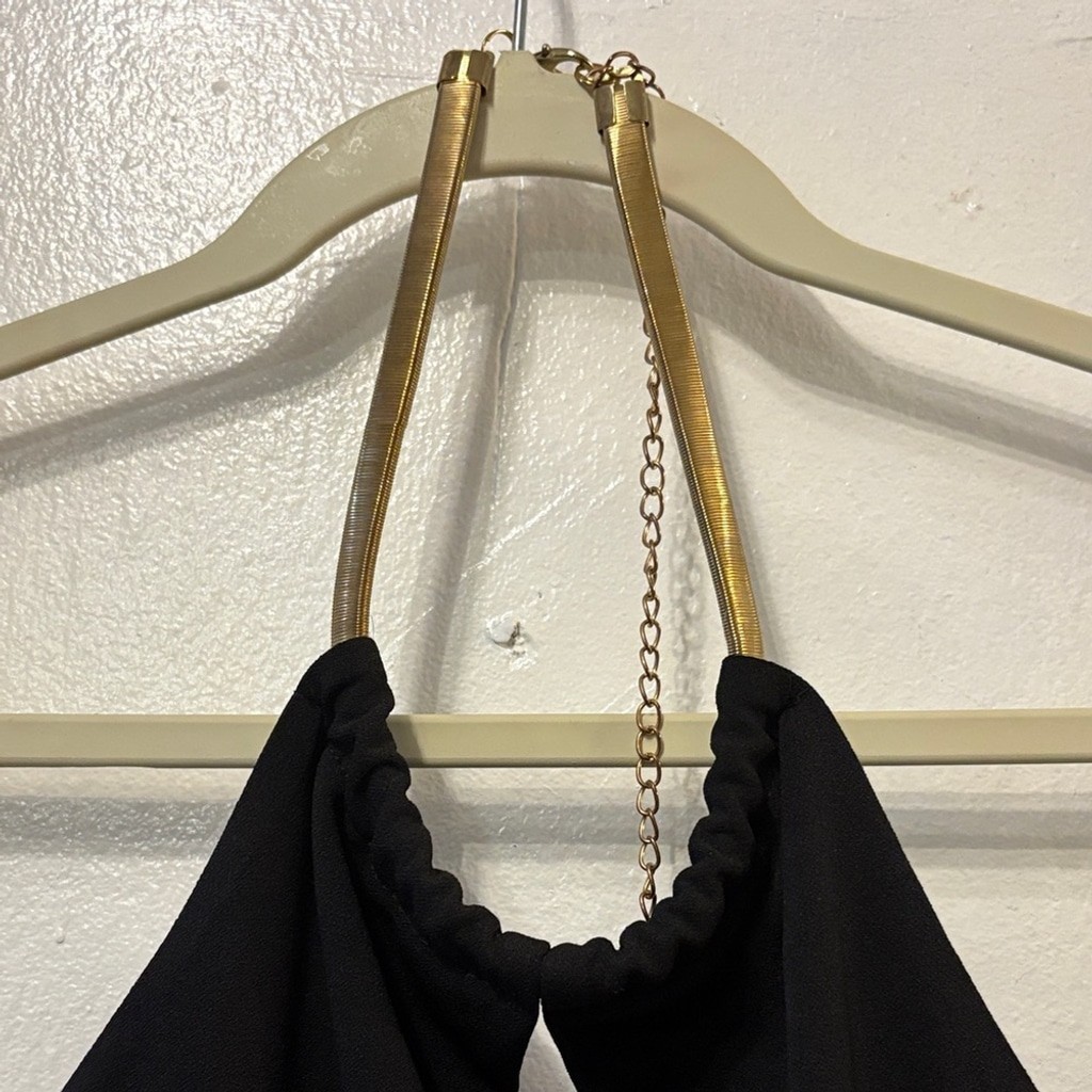bebe Black Backless Dress