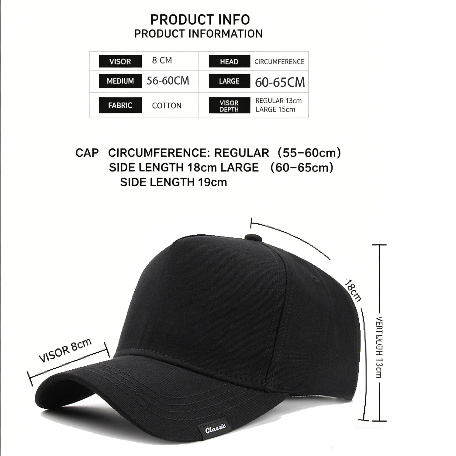 Cotton Plain Solid Baseball Cap Ball Dad Hat Adjustable Washed Men Washed PC M/L