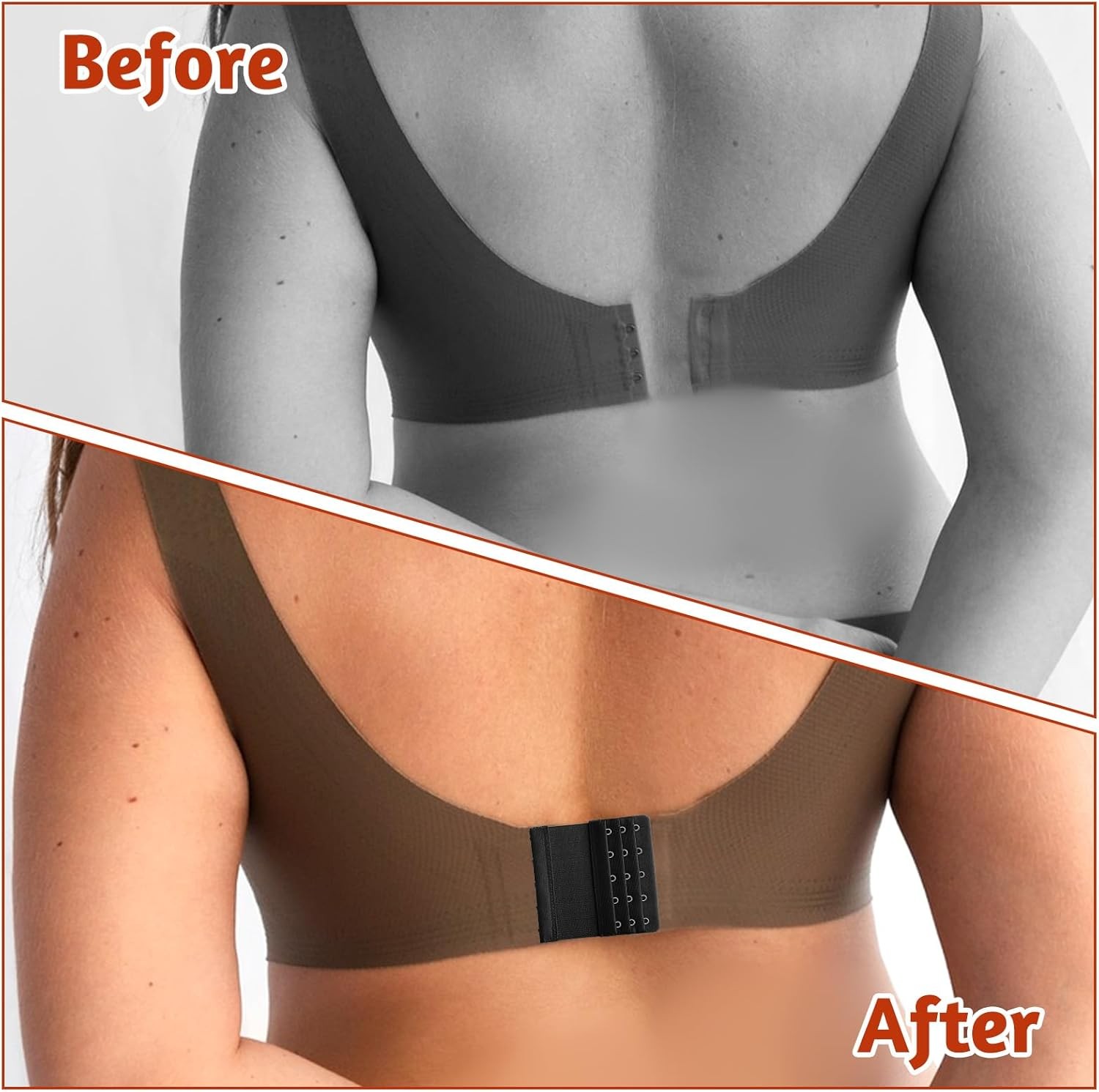 3 Pcs Women’s Bra Extenders 5 Hooks 3 Rows Women Elastic Bra Extender