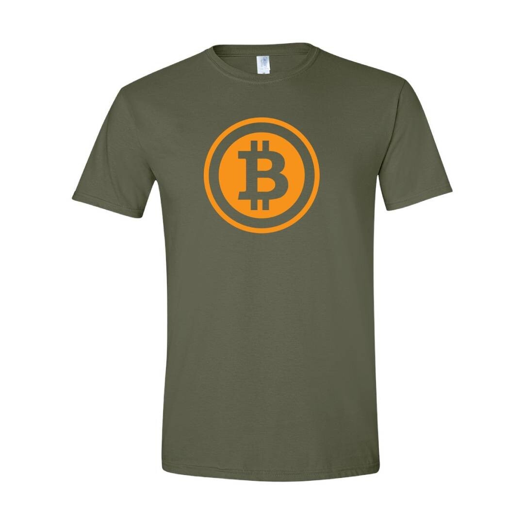 Bitcoin Logo Crypto Symbol Tshirt Cryptocurrency Tee Print DTF T-Shirt S/5XL