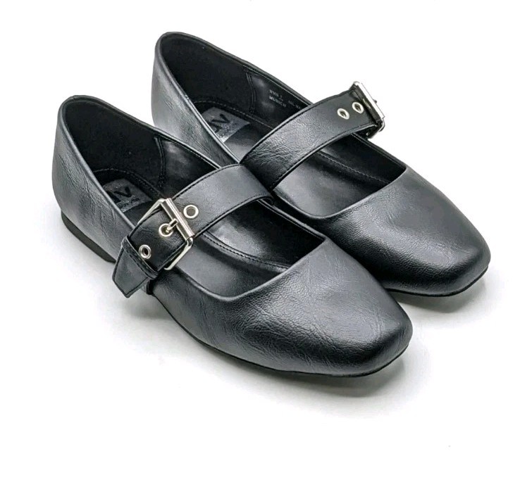 DV by DOLCE VITA Women’s Munich Mary Jane Flat Shoes ~ Black ~ New 11