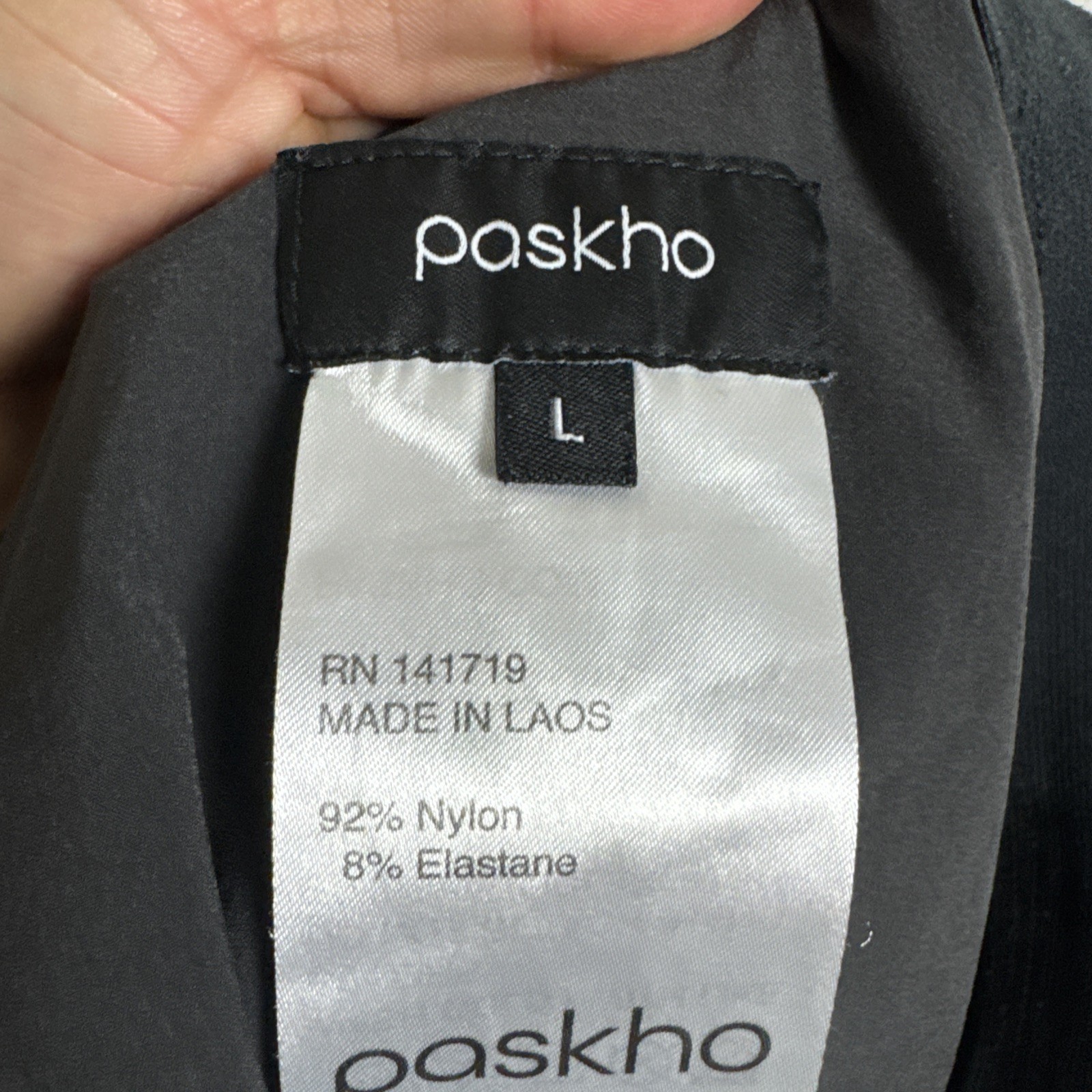 Paskho Men’s Size Large Gray Nylon Relaxed Straight Leg Pants