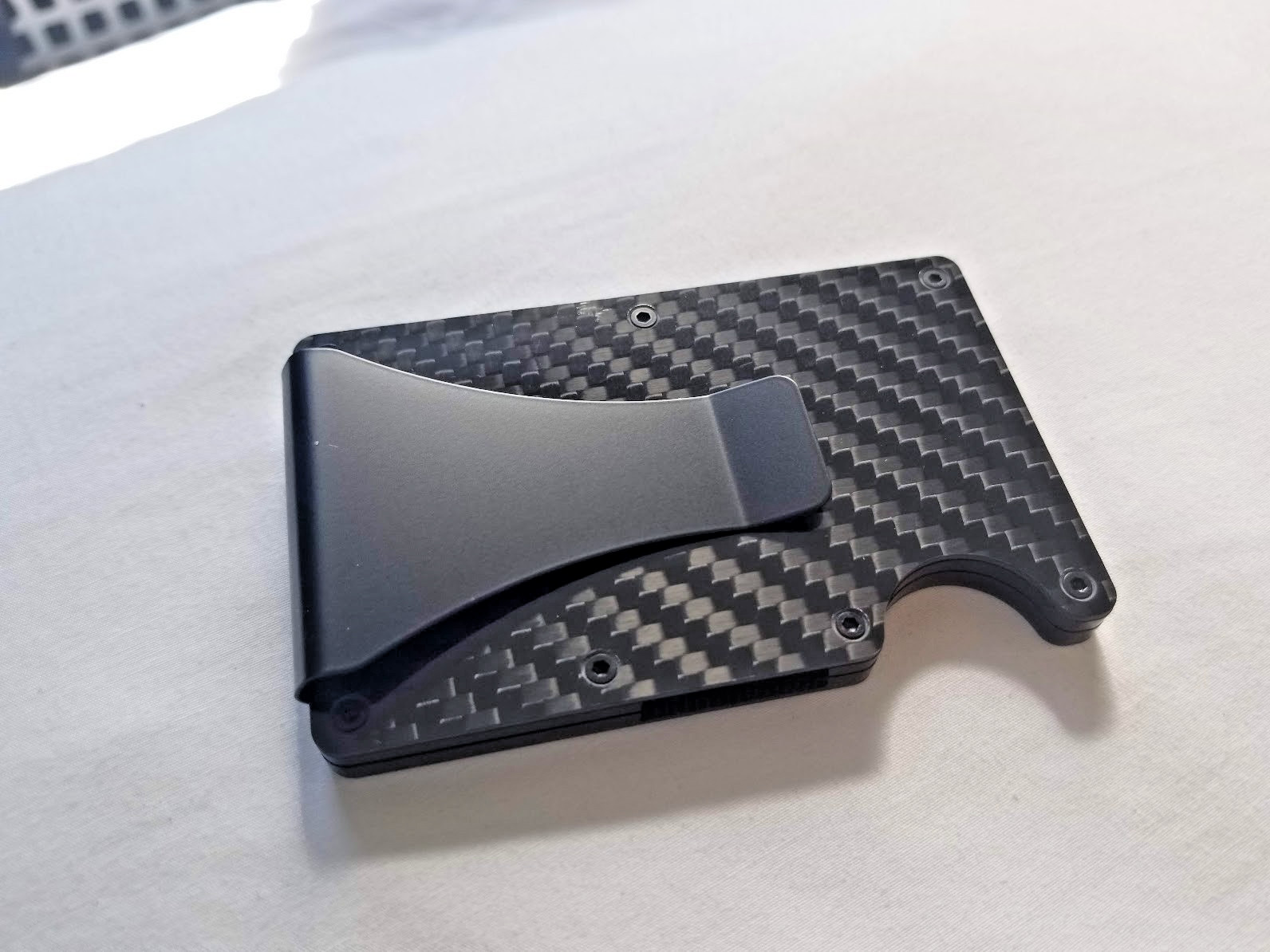 Carbon fiber Cardholder , mini wallet, Minimalist Slim Aluminum Wallet
