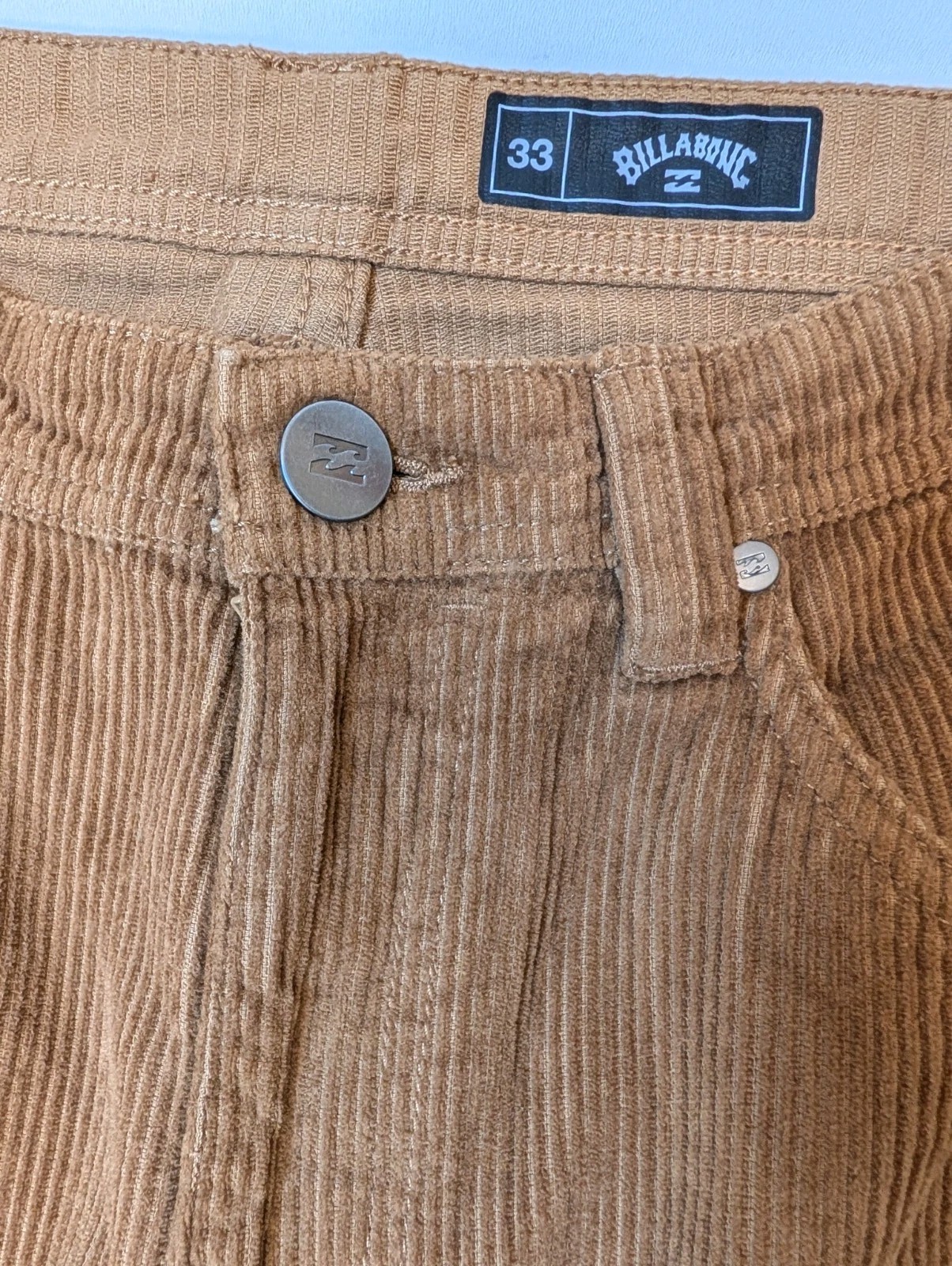 BILLABONG – Vintage Style Men’s Corduroy Pants SIZE 33 ***NEW