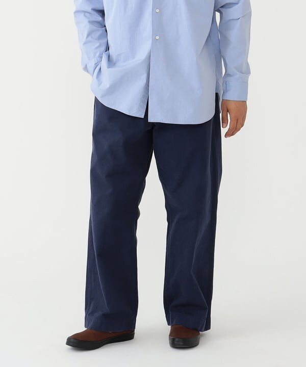 New BEAMS PLUS Mil Trousers Herringbone Navy Military Pants Limited Tokyo S-XL