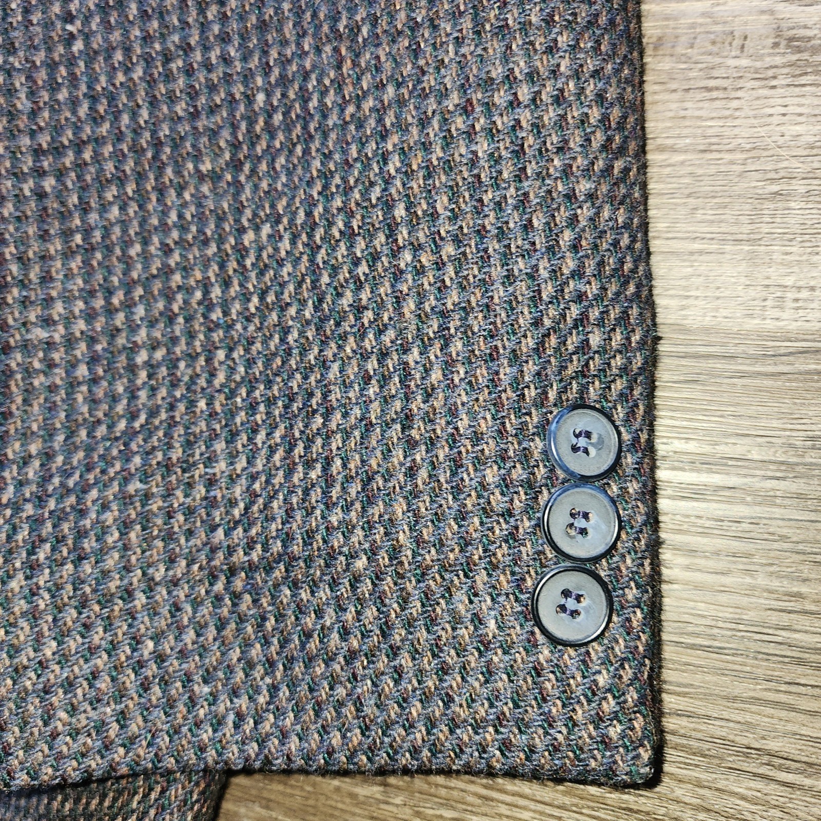 Vintage Haggar Men’s 44R Tweed Two Button Made In USA Sport Jacket Suit Blazer