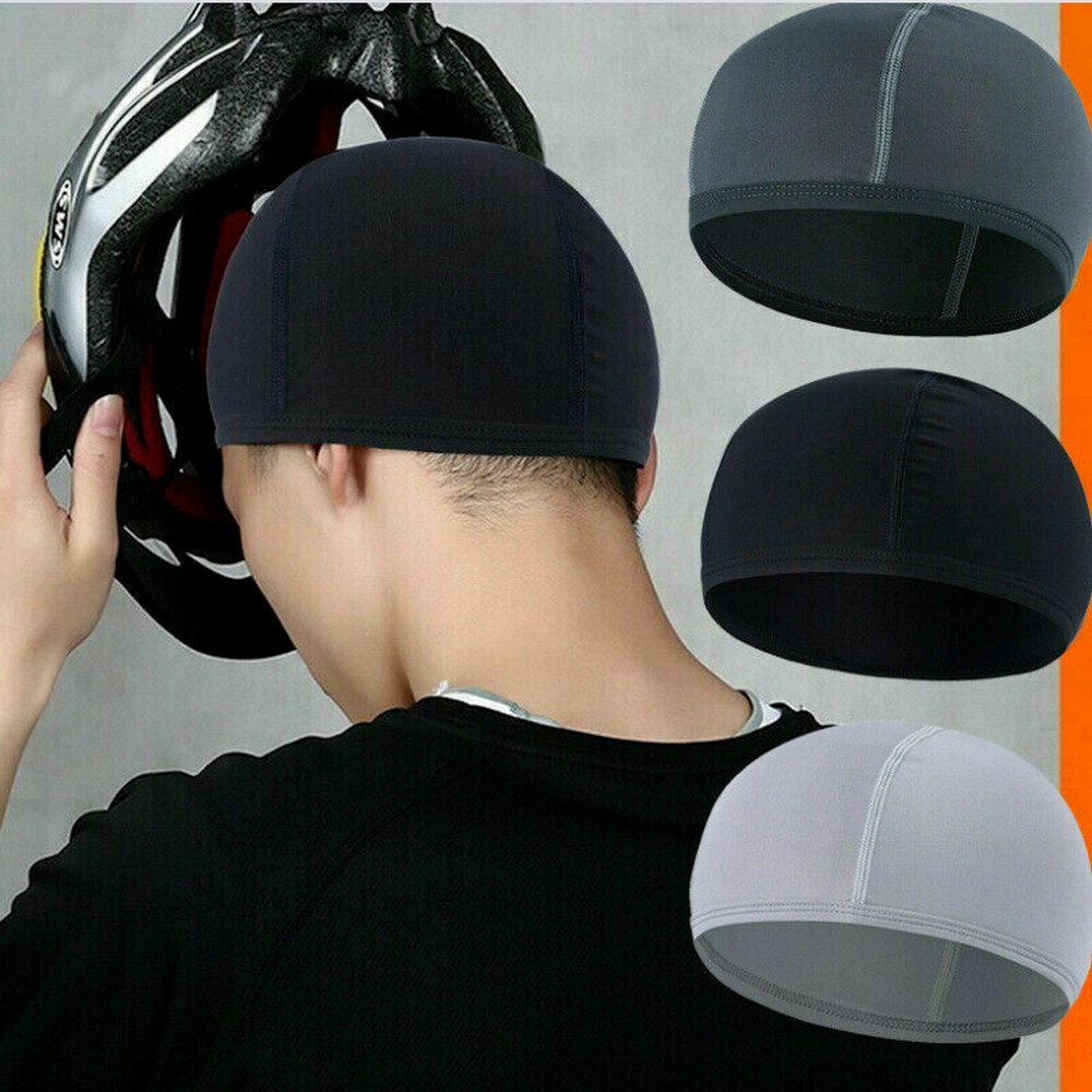 Skull Cap Helmet Liner Cooling Beanie Sweat Wicking Cycling Hat for Men Women