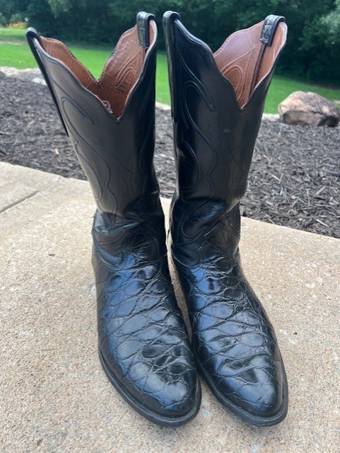 Men’s Nocona Exotic American Alligator Western Cowboy Boots Size 13 B