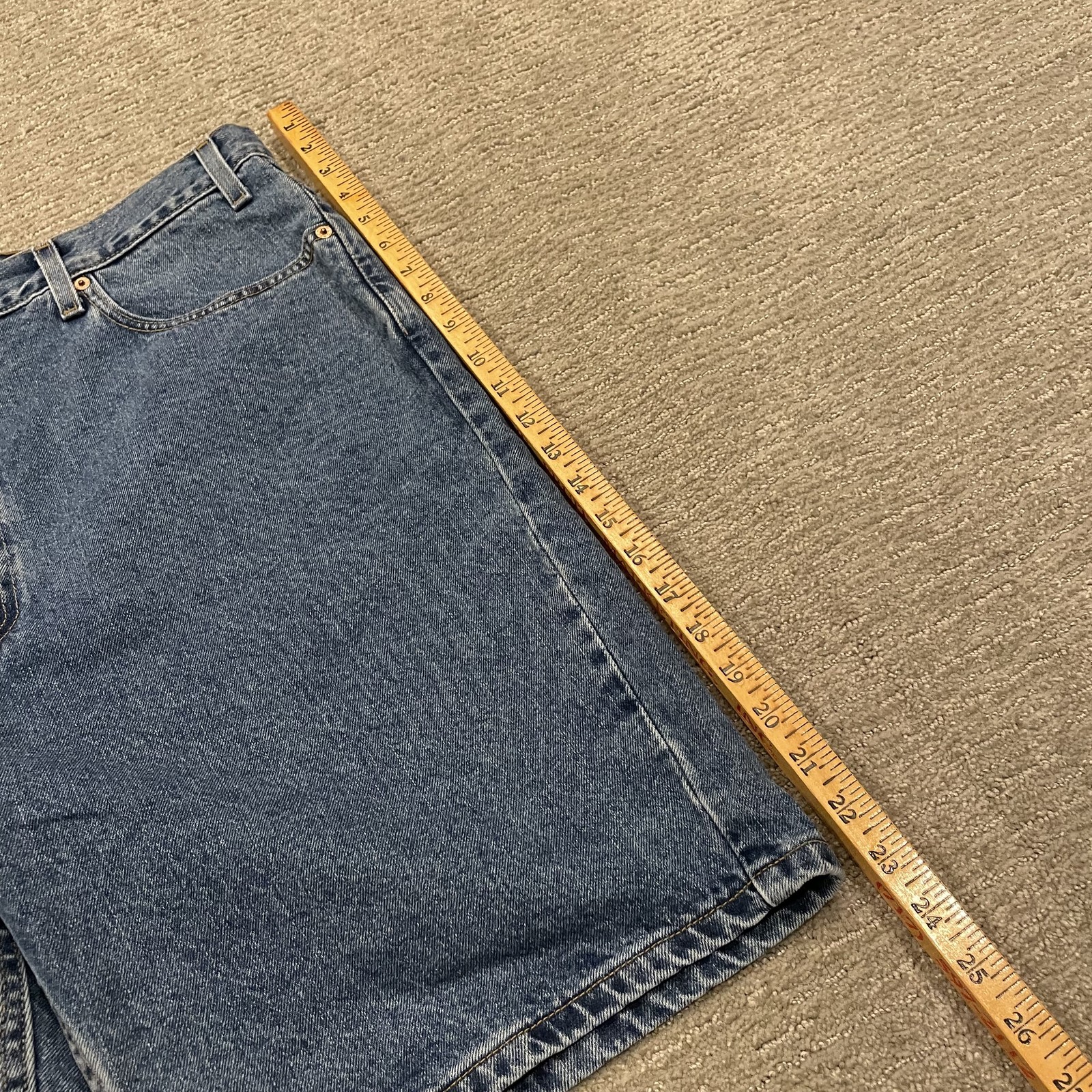 Vintage Levis 505 Shorts Mens 42 Denim Jean USA 90s USA Grunge Hip Hop Deadstock