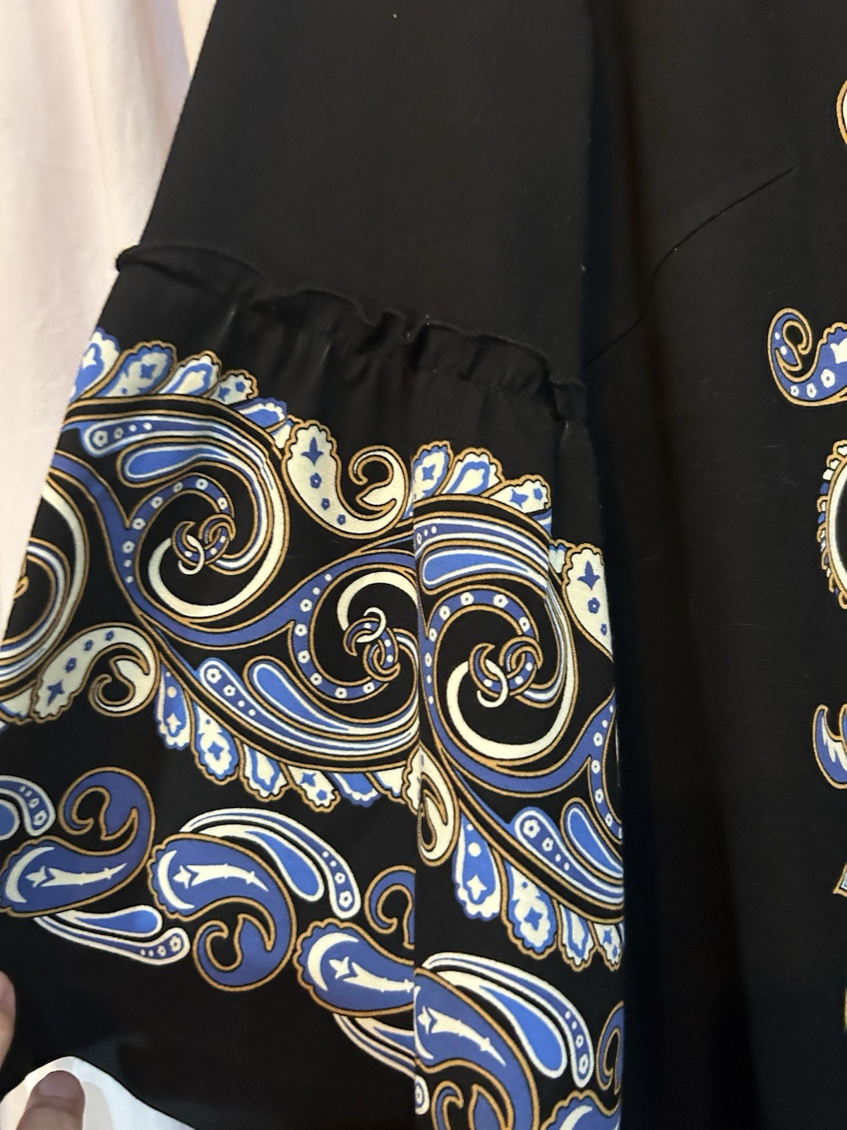 J. Mclaughlin Kinsley Bell Sleeve Black Neo Turkessa Sz M