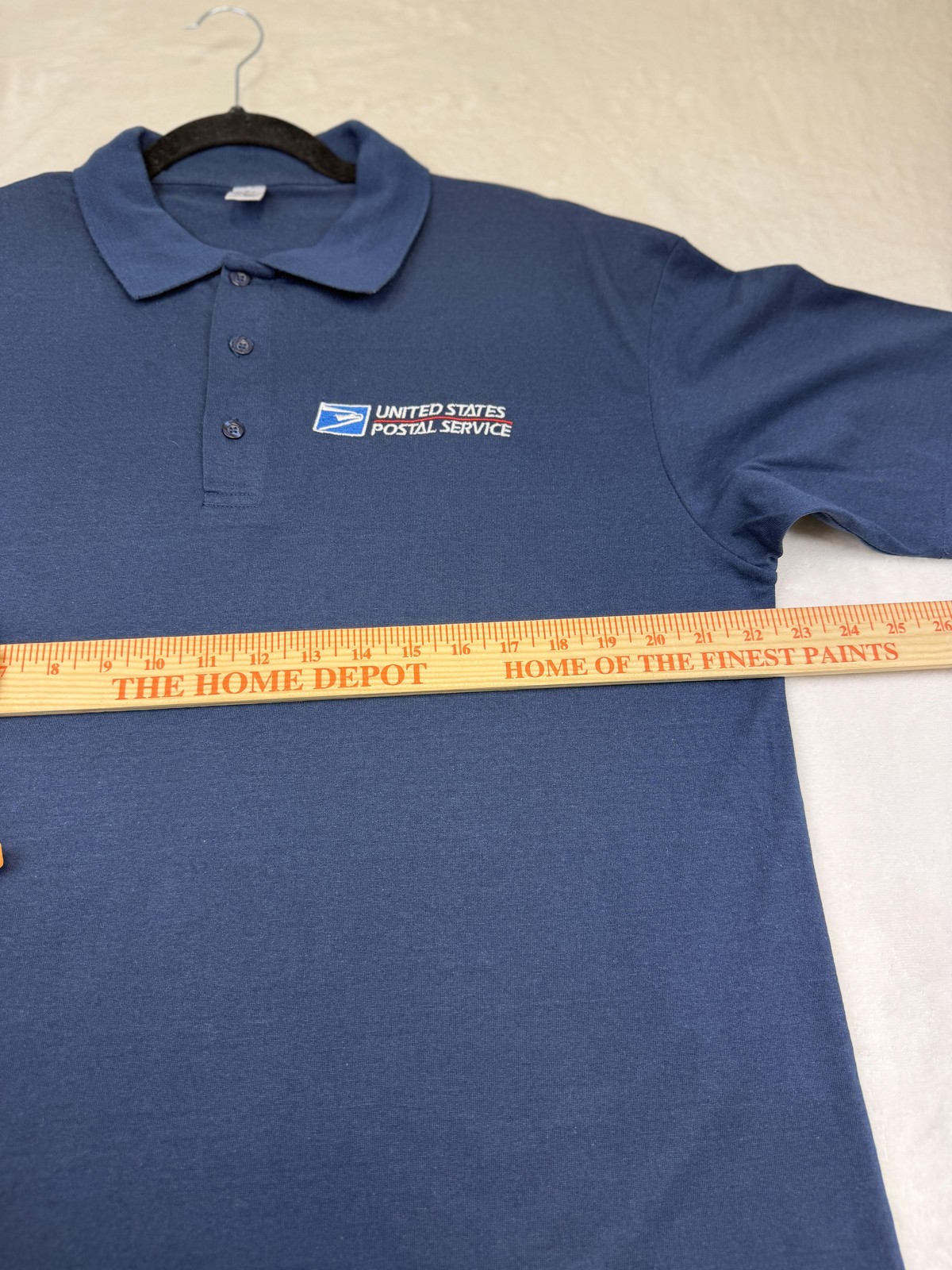 NEW USPS Uniform Polo Shirt Navy Blue Large Unisex Embroidered Logo