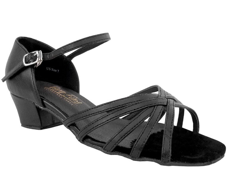 Women’s West Coast Swing Salsa Ballroom Dance Shoes low Heel 1.5 Very Fine 802