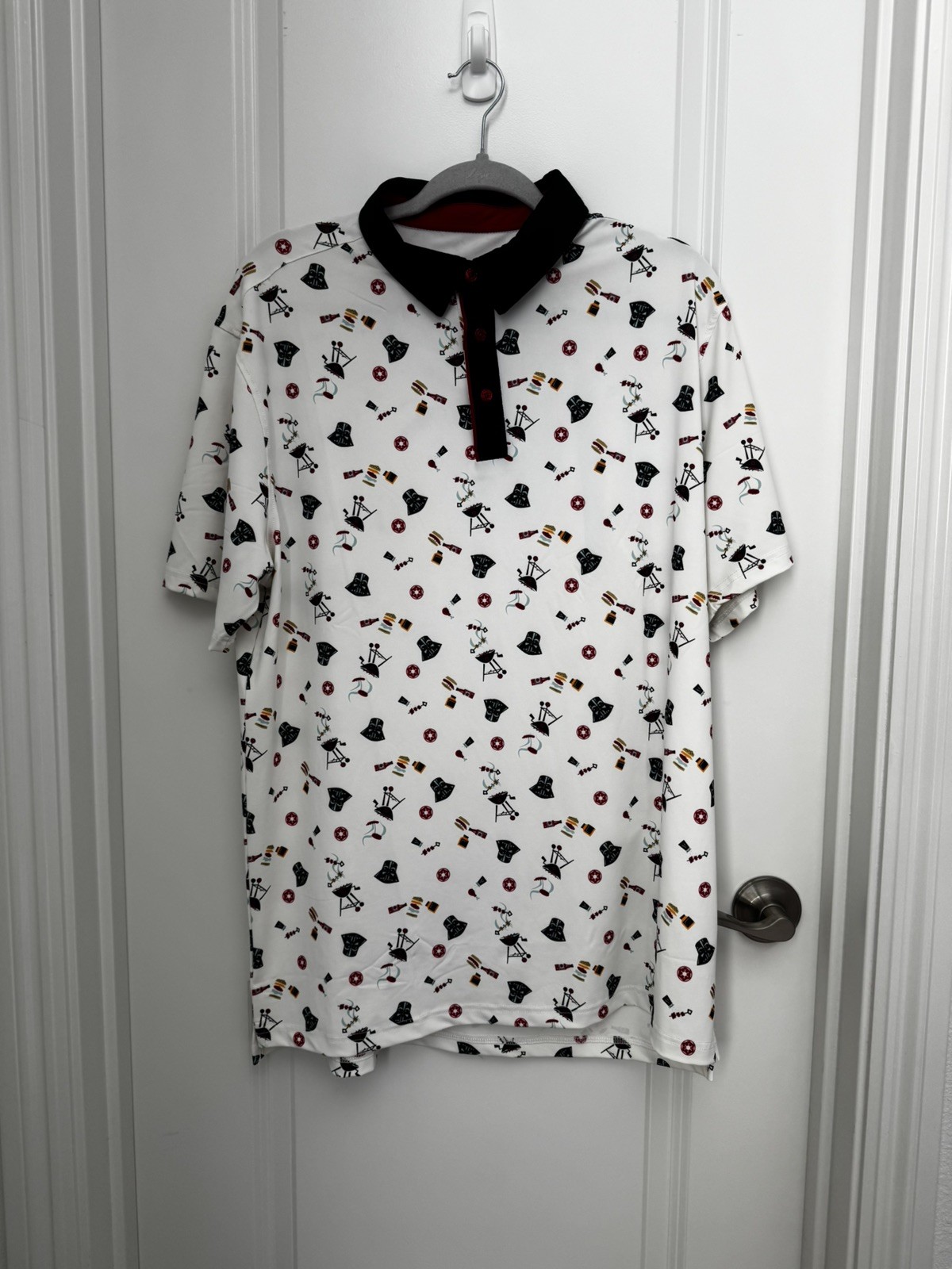 RSVLTS X Star Wars Sz L Grilling Like a Villain Performance Golf Polo Shirt