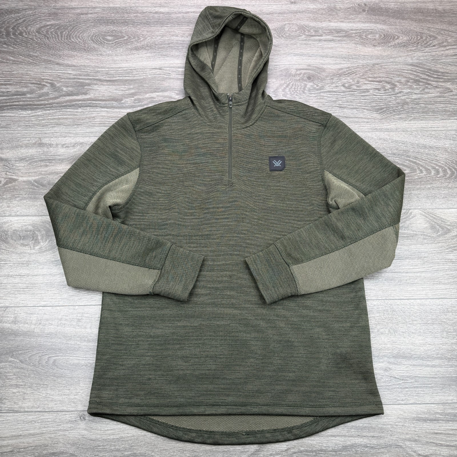 Vortex Optics Hoodie Mens Medium Olive Military Pullover Sweatshirt 1/4 Zip