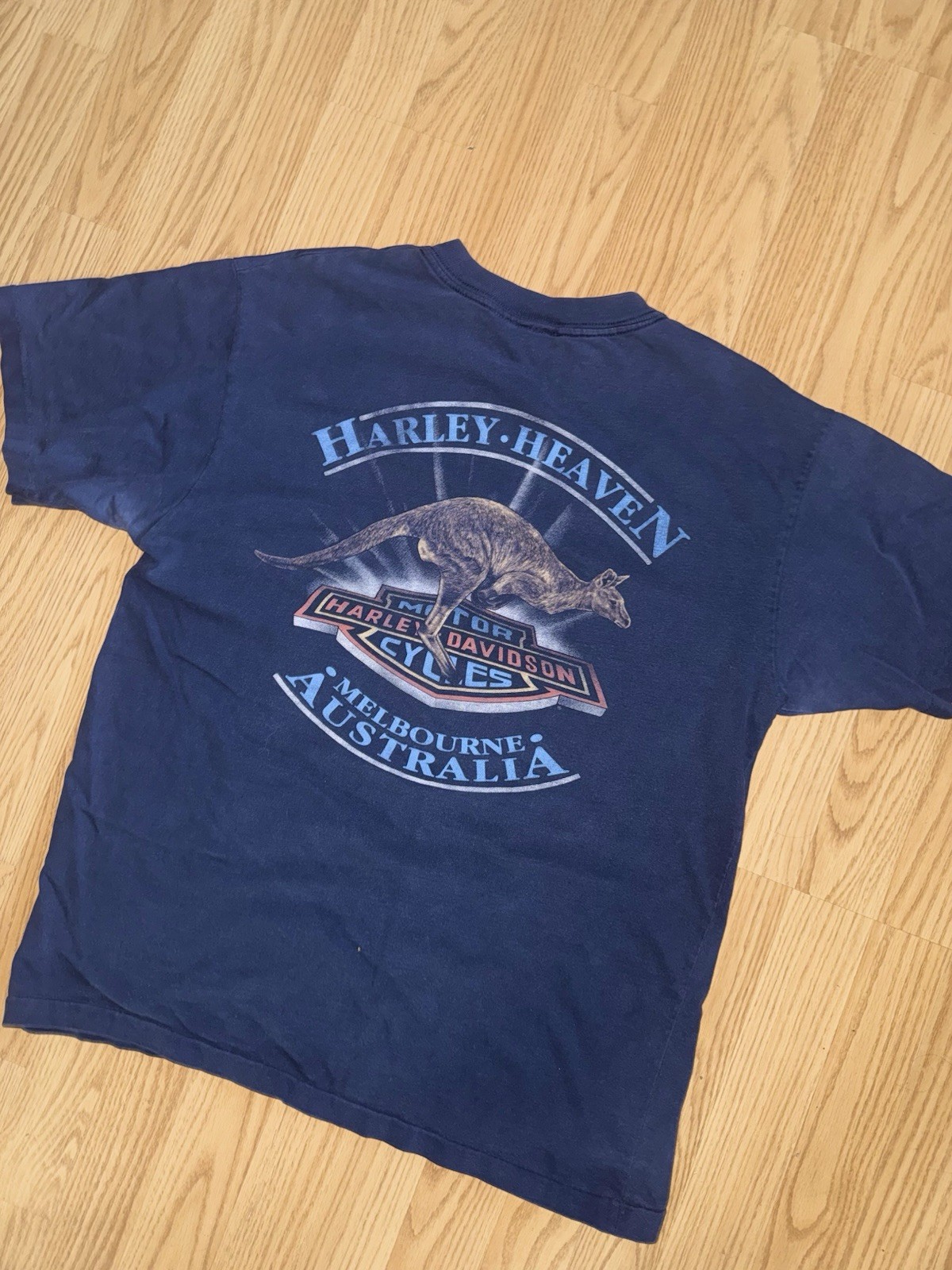 Vintage Harley Davidson Australia T-Shirt Medium Single Stitch Melbourne