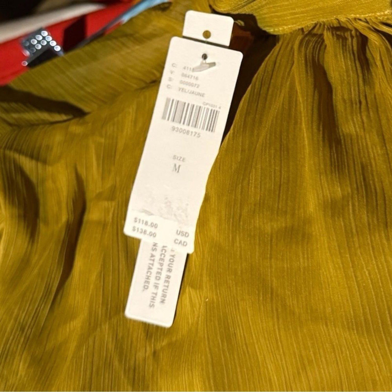 NWT Anthropologie Boho Chic Gold Blouse Feminine Statement Elegant Date Night