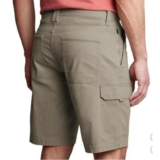 Copper and Oak Cargo Shorts Men 36 Ripstop Security Pocket Flex Waist Stretch