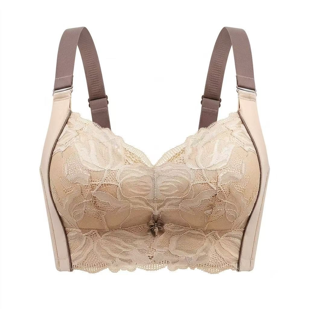 Full Coverage Plus-Size Wireless Minimizer Bra – Thin Cup, Side Support & Lift
