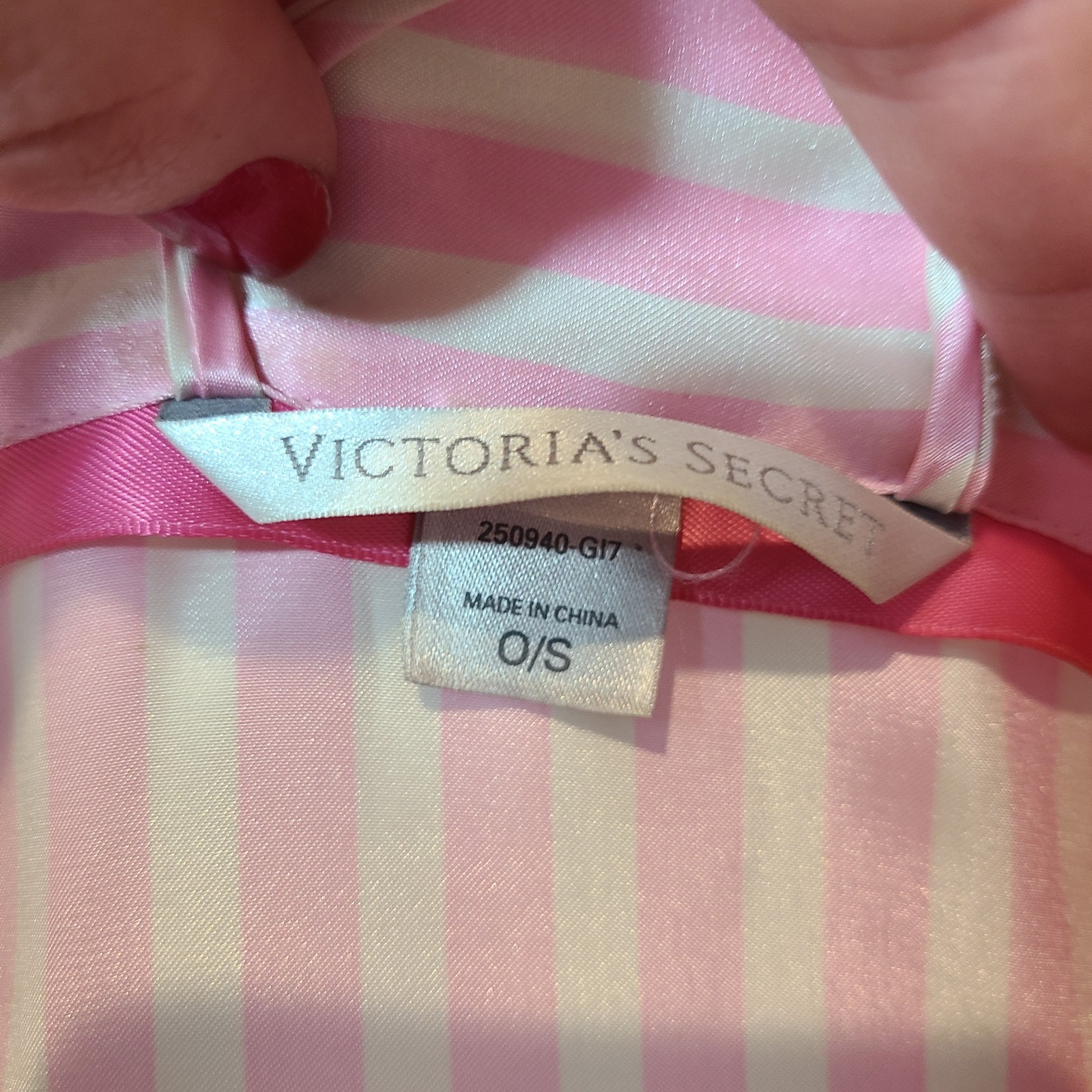 2009 Victoria’s Secret Fashion Show Robe OS Kimono Striped Butterfly Angel Wings