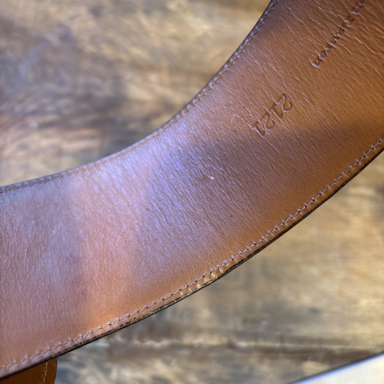 Vintage Ralph Lauren Collction 2.25” Wide American Alligator Belt 32” Italy