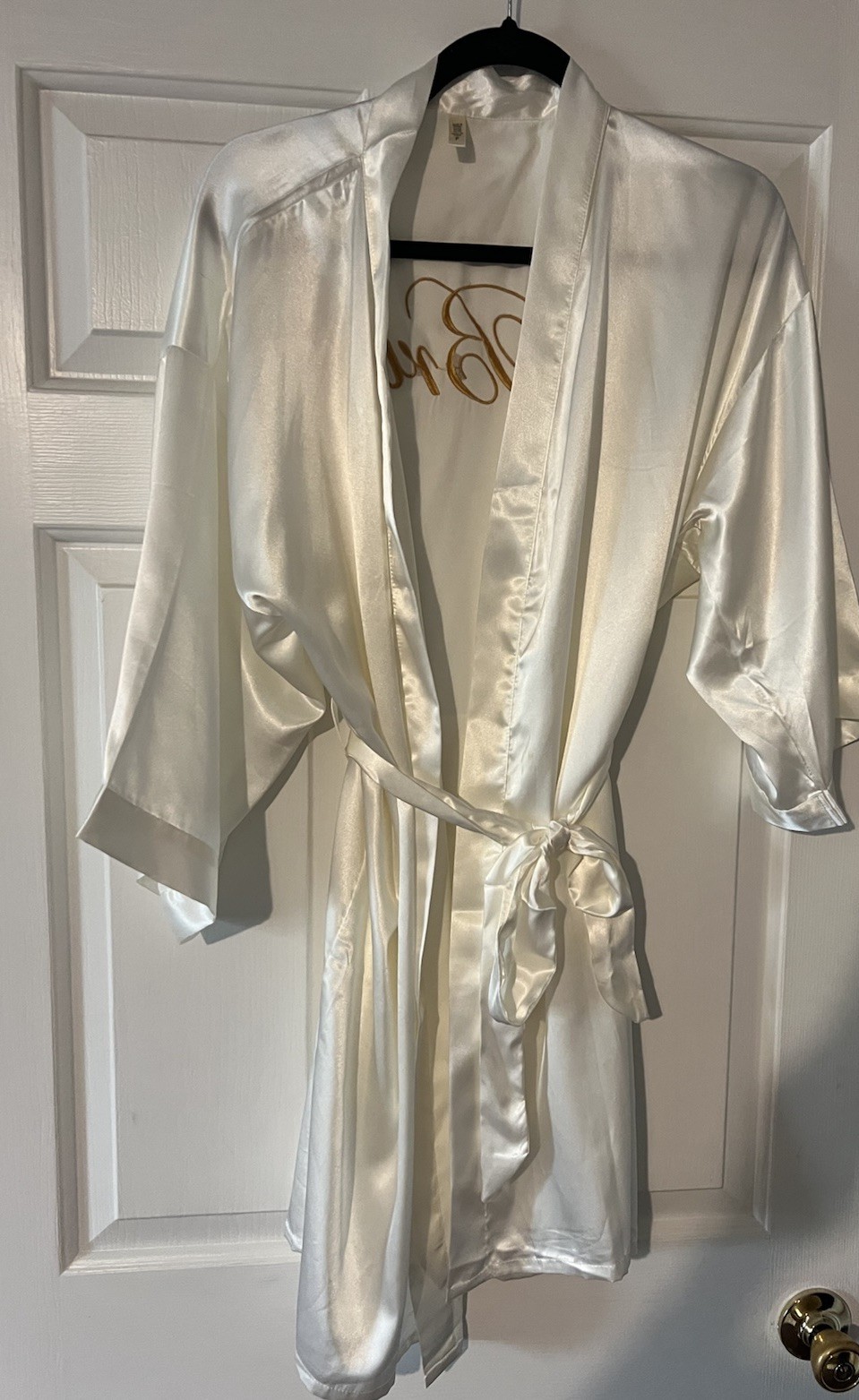Silk Satin Kimono Robe Bathrobe Bridesmaid Dressing Gown US