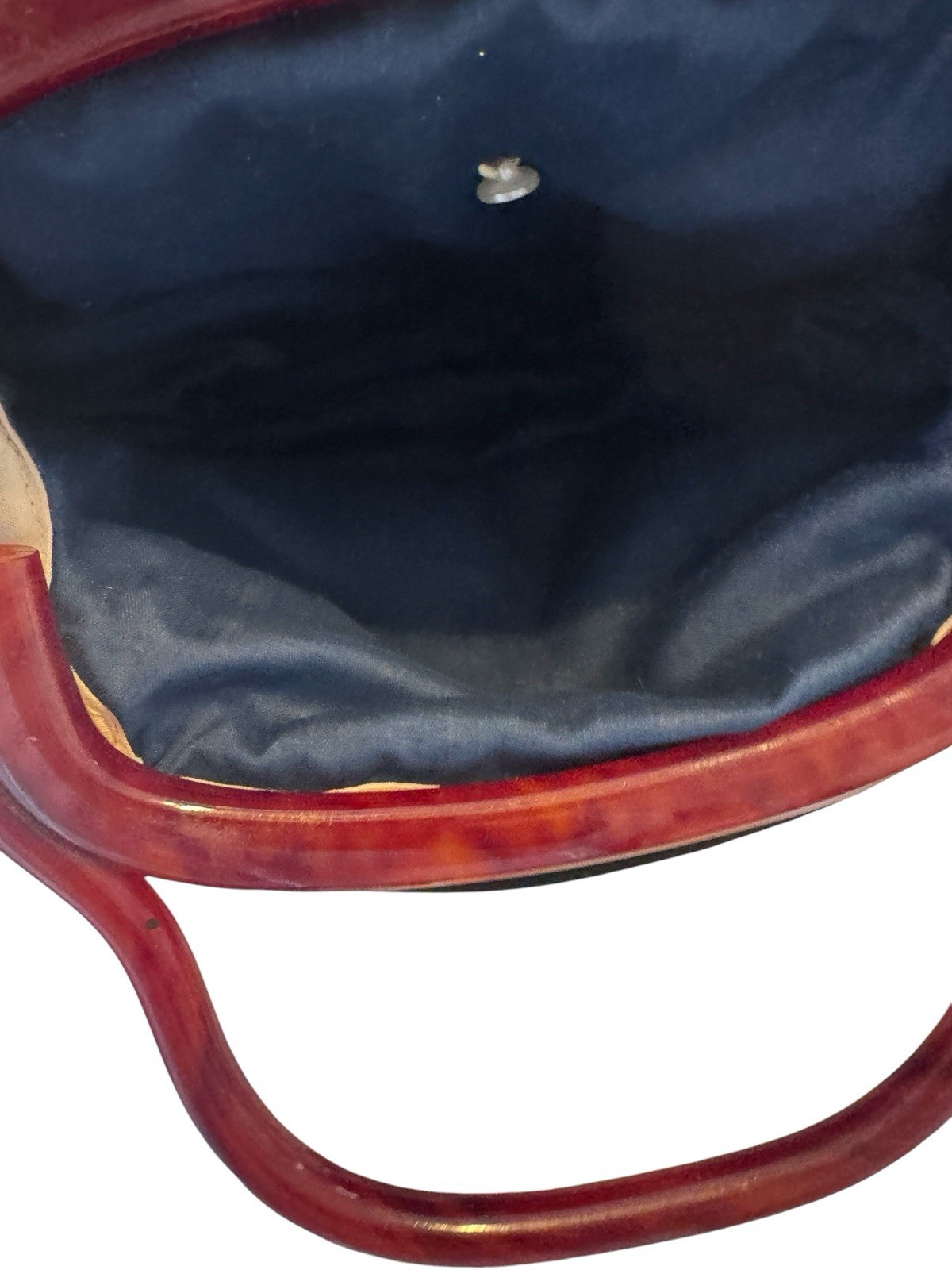 Vintage Bermuda Bag Plus 8 Covers Embroidered Purses Bake Lite Frame