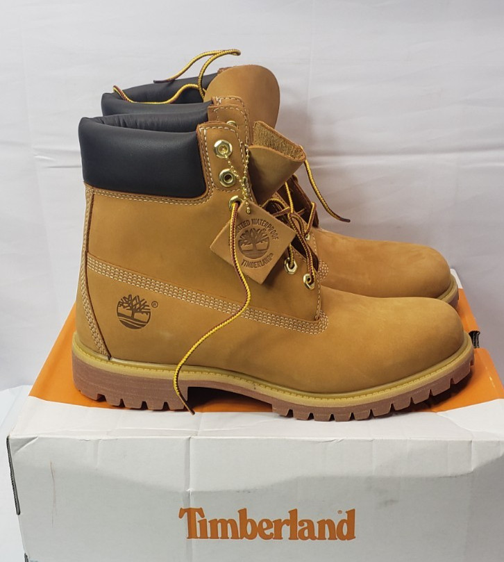 Timberland Premium 6in Waterproof Boot Wheat Nubuck Size 10 W/L *New
