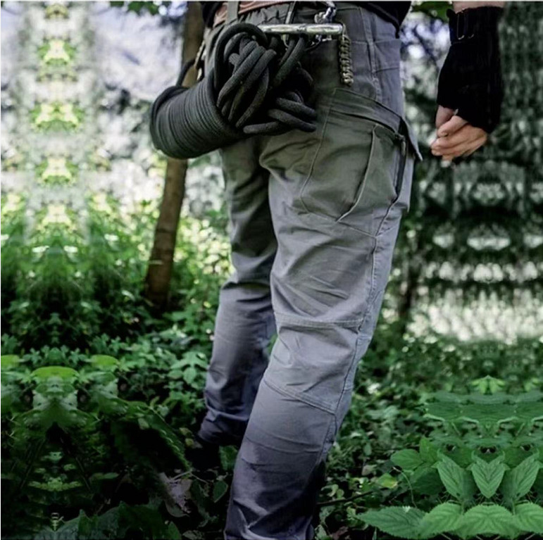 Tactical Cargo Pants Mens Work Pants Combat Outdoor Waterproof Hiking Trousers
