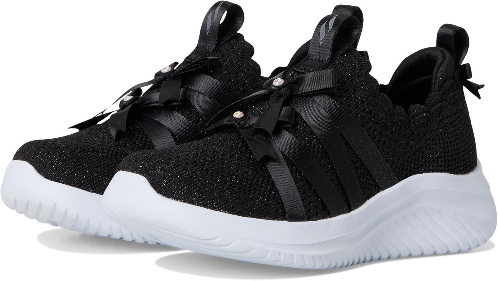 Skechers Girls’ Ultra Flex 3.0 – Black – 5.5 Big Kid M