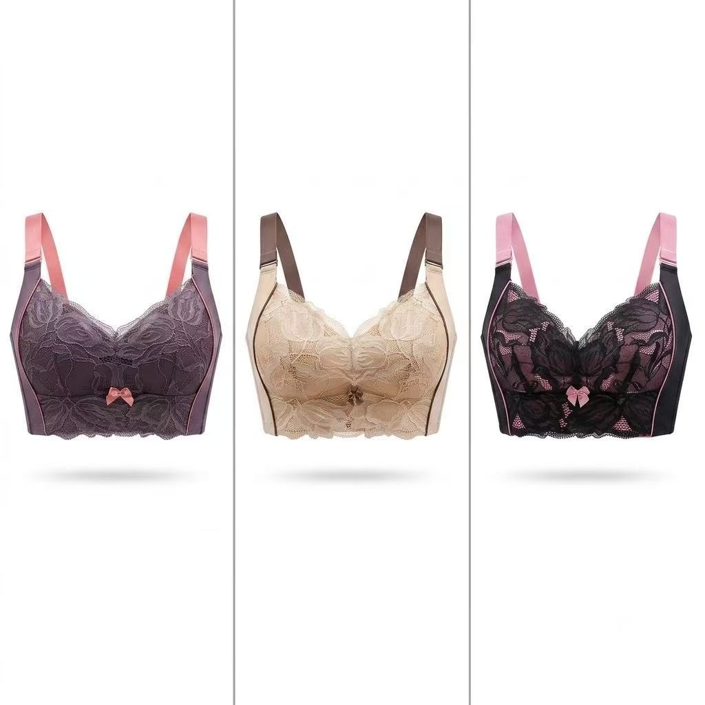 Full Coverage Plus-Size Wireless Minimizer Bra – Thin Cup, Side Support & Lift